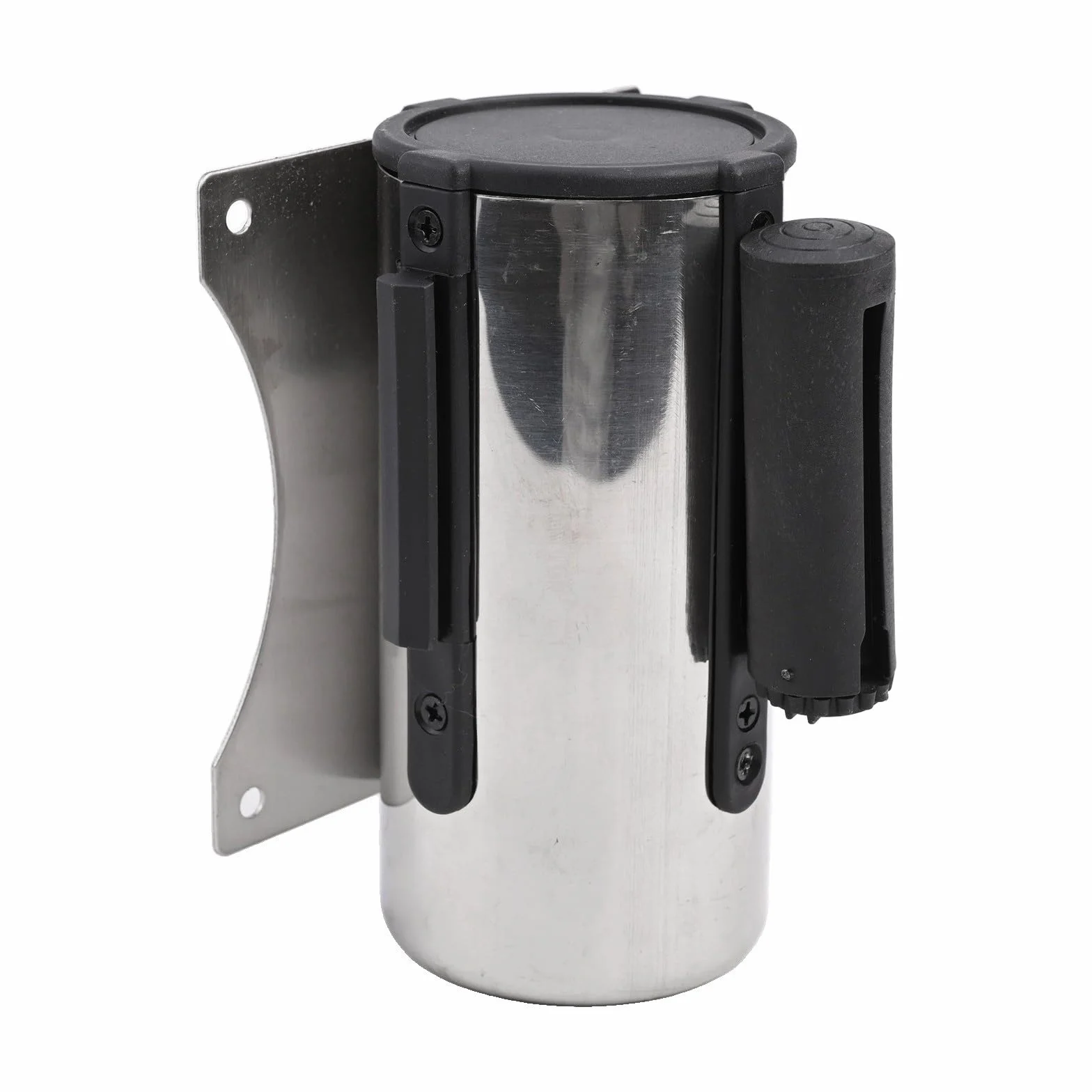 Barrera retráctil de pared 2 m negro
