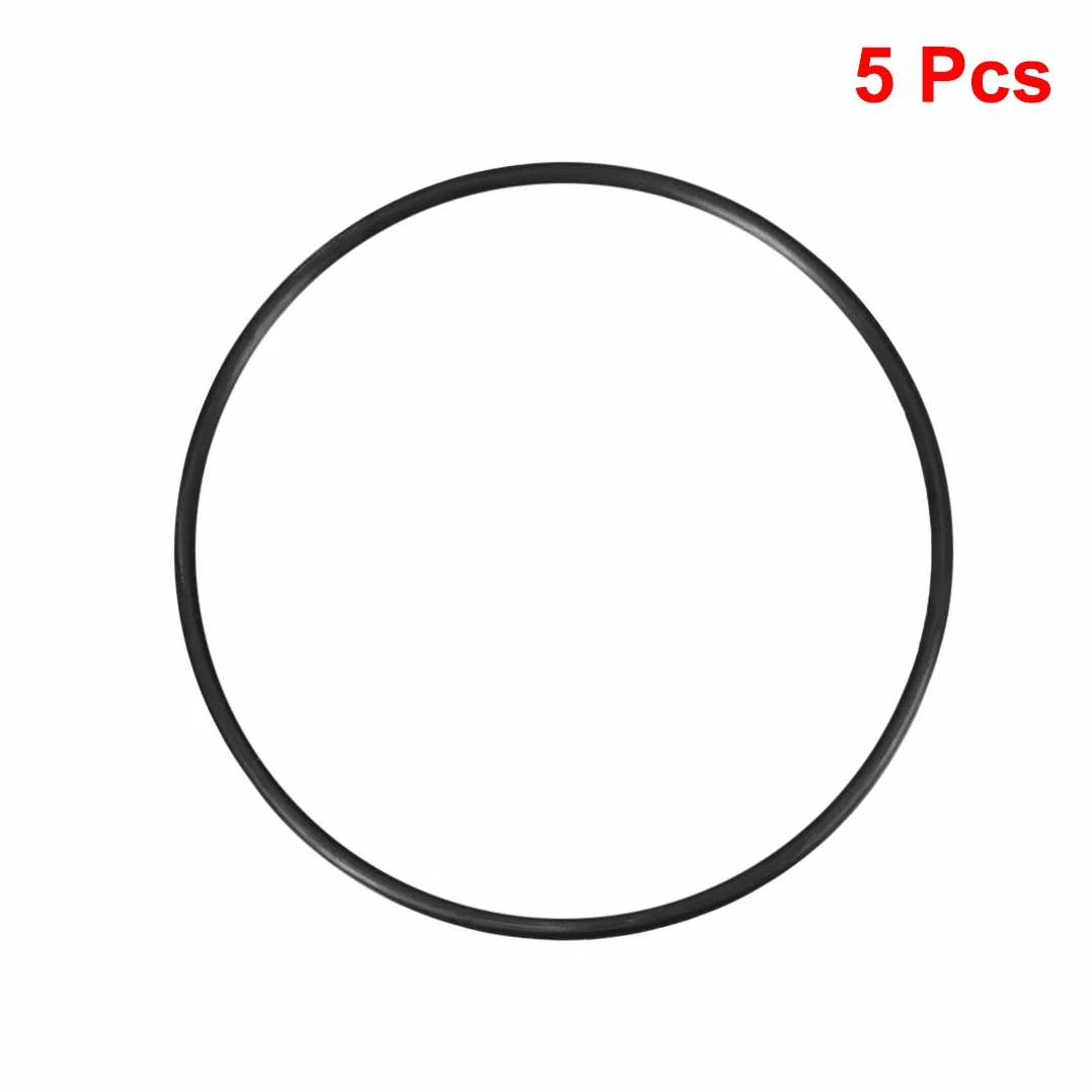 Sourcing Map 5pcs Nitrilo Caucho Tóricas Juntas 135mm OD 125mm ID 5mm Ancho O Ring Arandelas