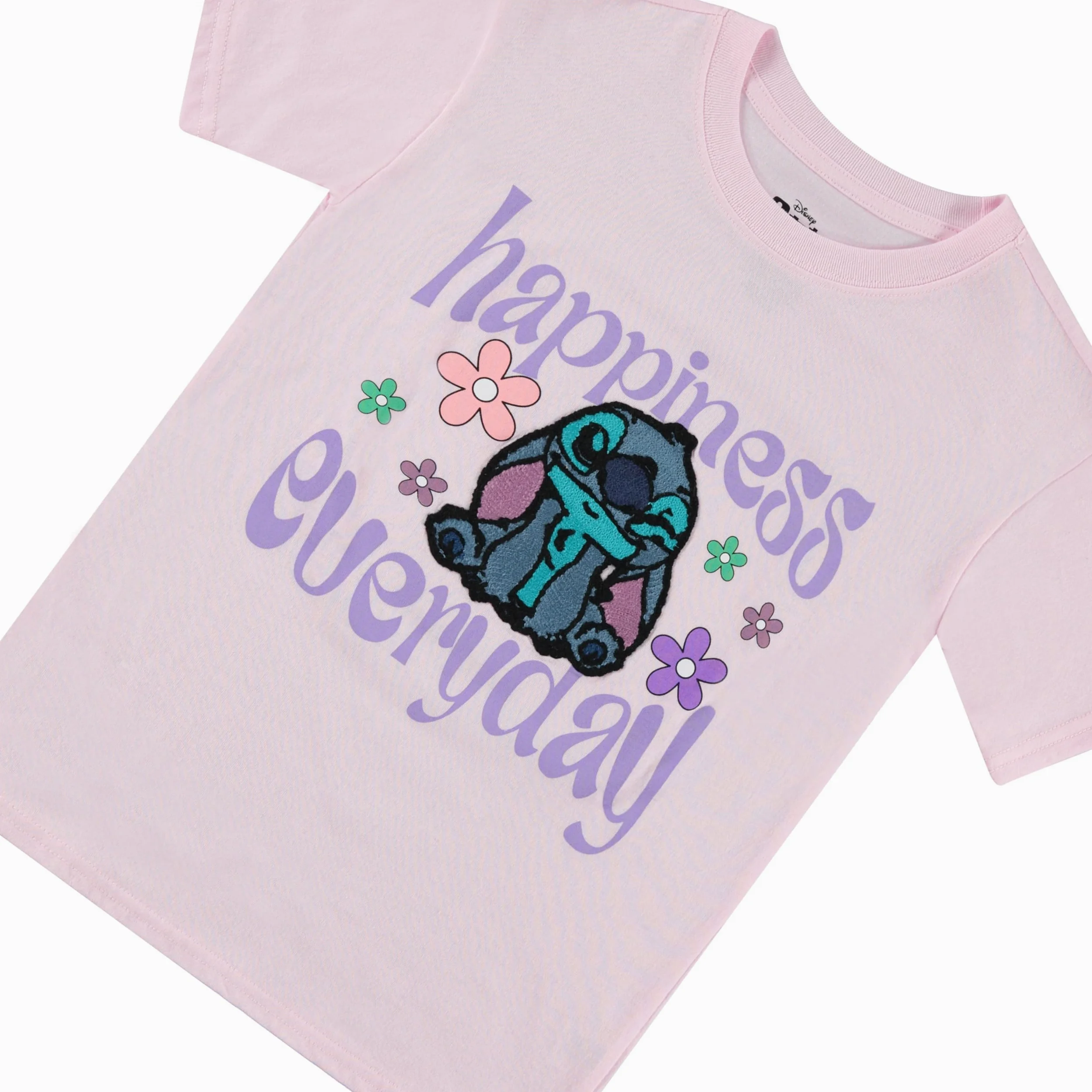 Disney Lilo and Stitch - Camiseta de manga corta para niñas, tallas 4-16