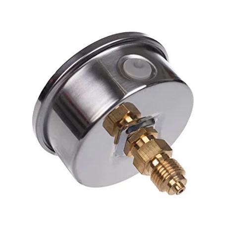 Manómetro de glicerina IP65 acero inoxidable 63 mm 1/4" 0-4 bar conexión axial con conector trasero