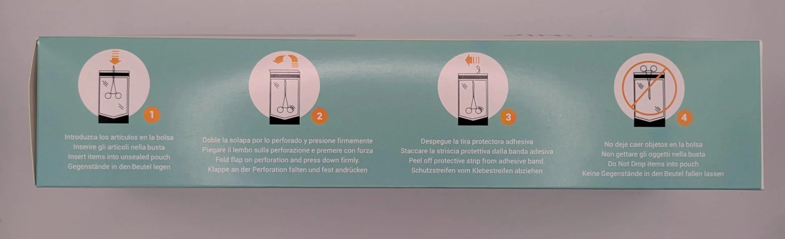 Bolsas autoadhesivas para esterilización Elinic® 200 uds. 90x260mm