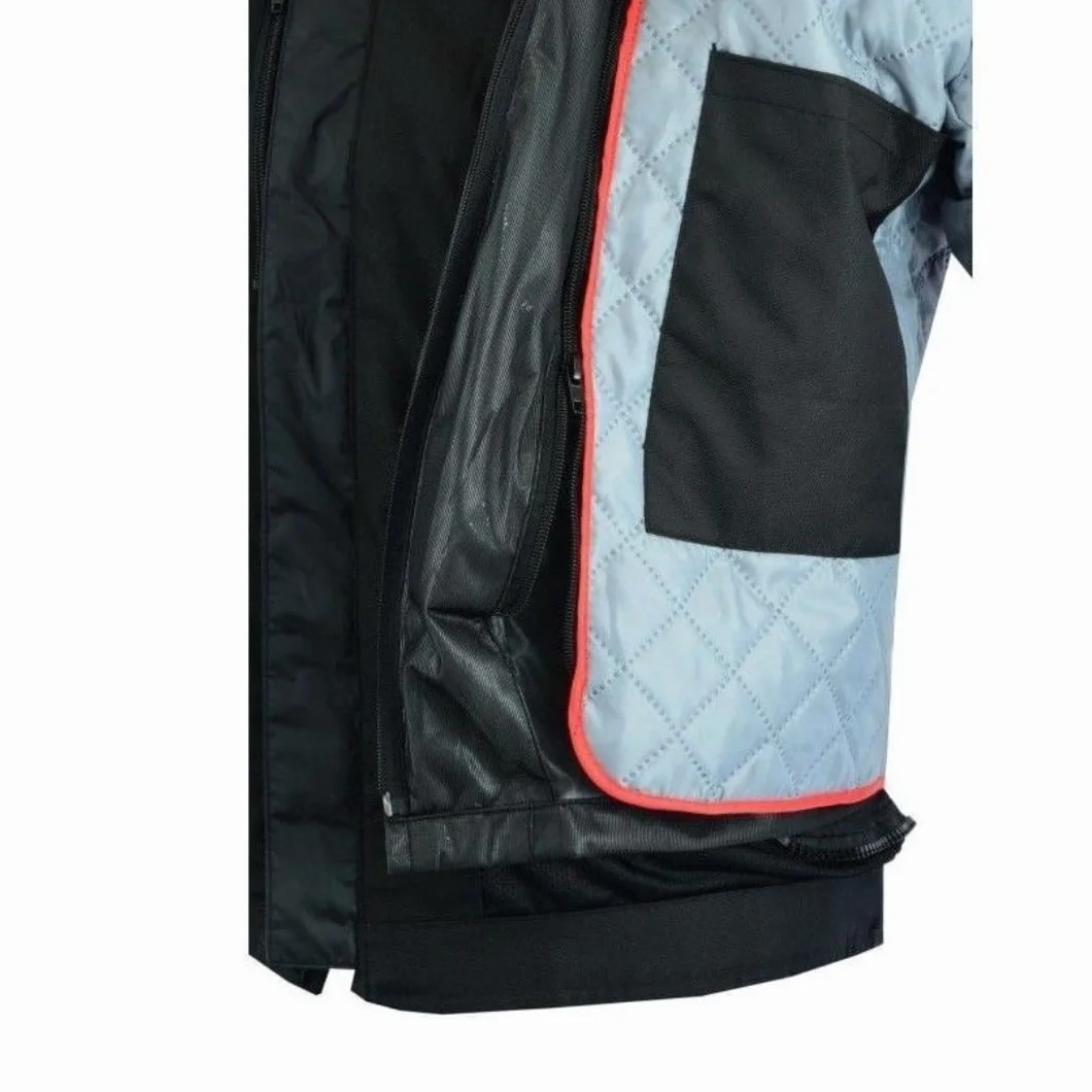 LOVO - Chaqueta Moto Tricapa 4 Estaciones Hombre - Chaqueta Moto Hombre con Protecciones Homologadas para Invierno y Verano - Cazadora de Alta Protección Longitud 3/4 - Funcionalidad y Seguridad Total