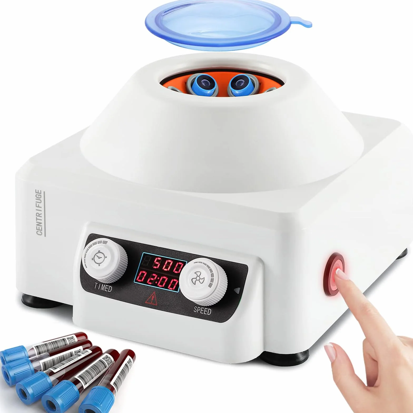 Centrífuga eléctrica de sangre 4000 RPM 10 ml x 6 rotores con pantalla LCD