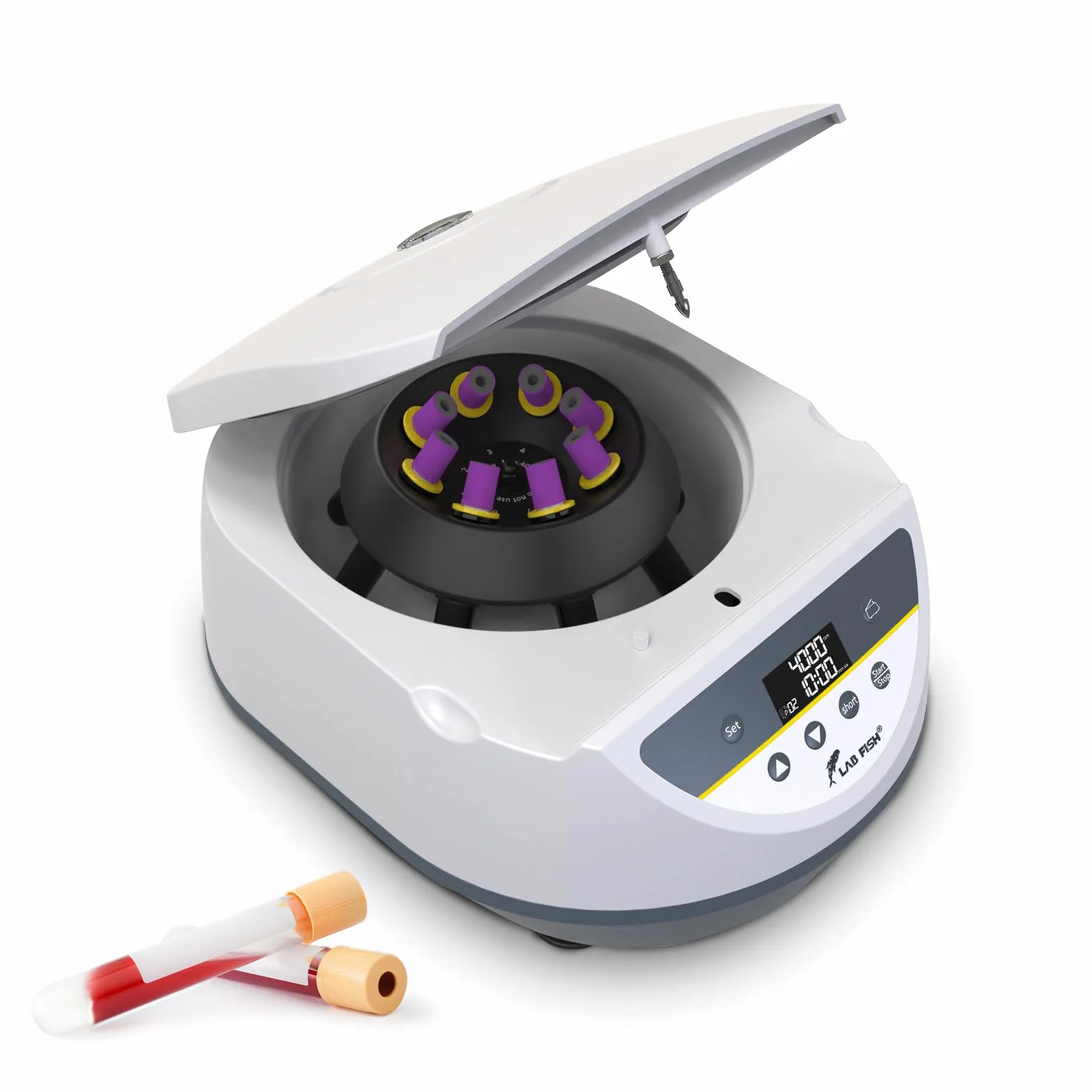 LABFISH Centrifugadora Plasma de Laboratorio PRP 8 Tubos 500-5000r/min 3074xg RCF