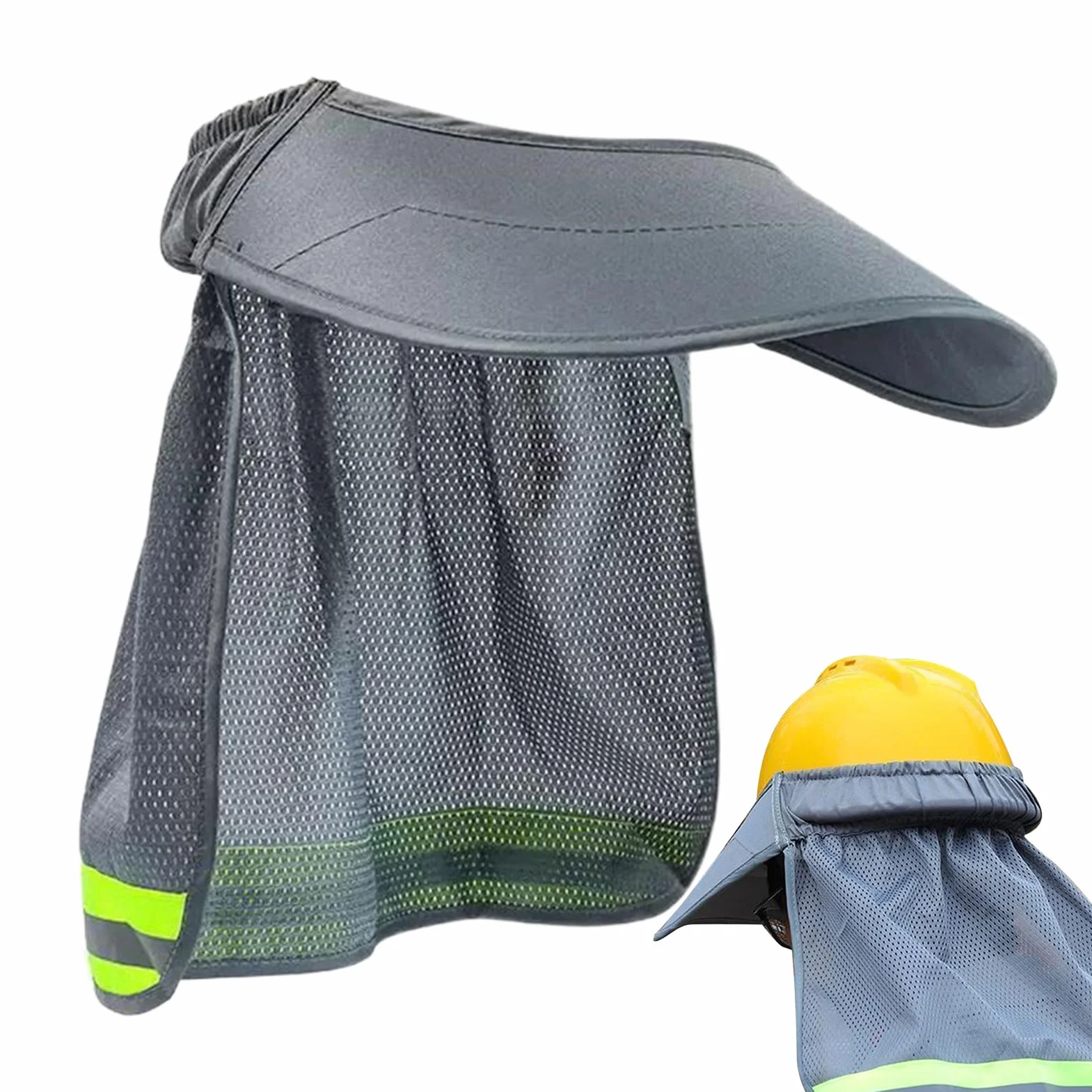Sombrilla para cascos de protección con tira reflectante accesorio de seguridad