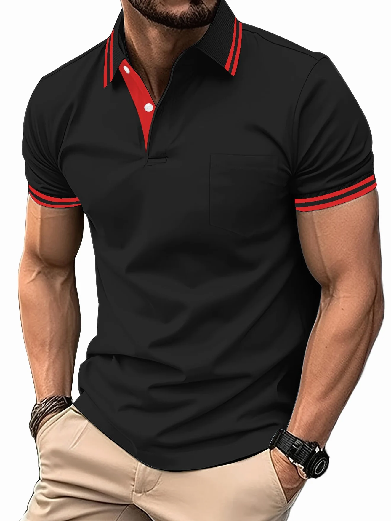 LLdress Polo para Hombre Paquete de 3 Polos Manga Corta Camiseta de Golf Ligera y Transpirable T Shirt de Tenis Verano