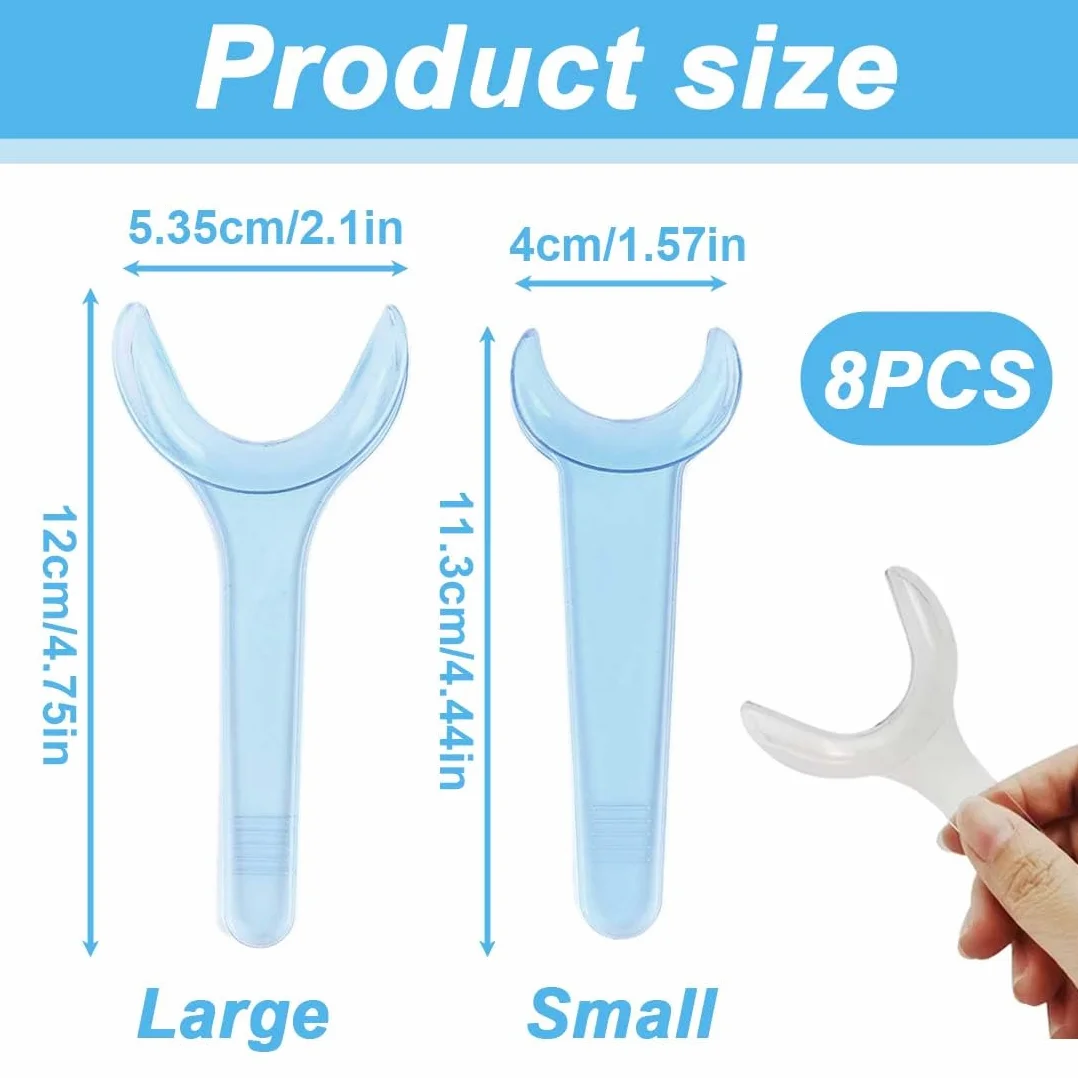 Retractor Dental Boca Mejilla Labio 8 Piezas Abridor Intraoral Doble Cabeza