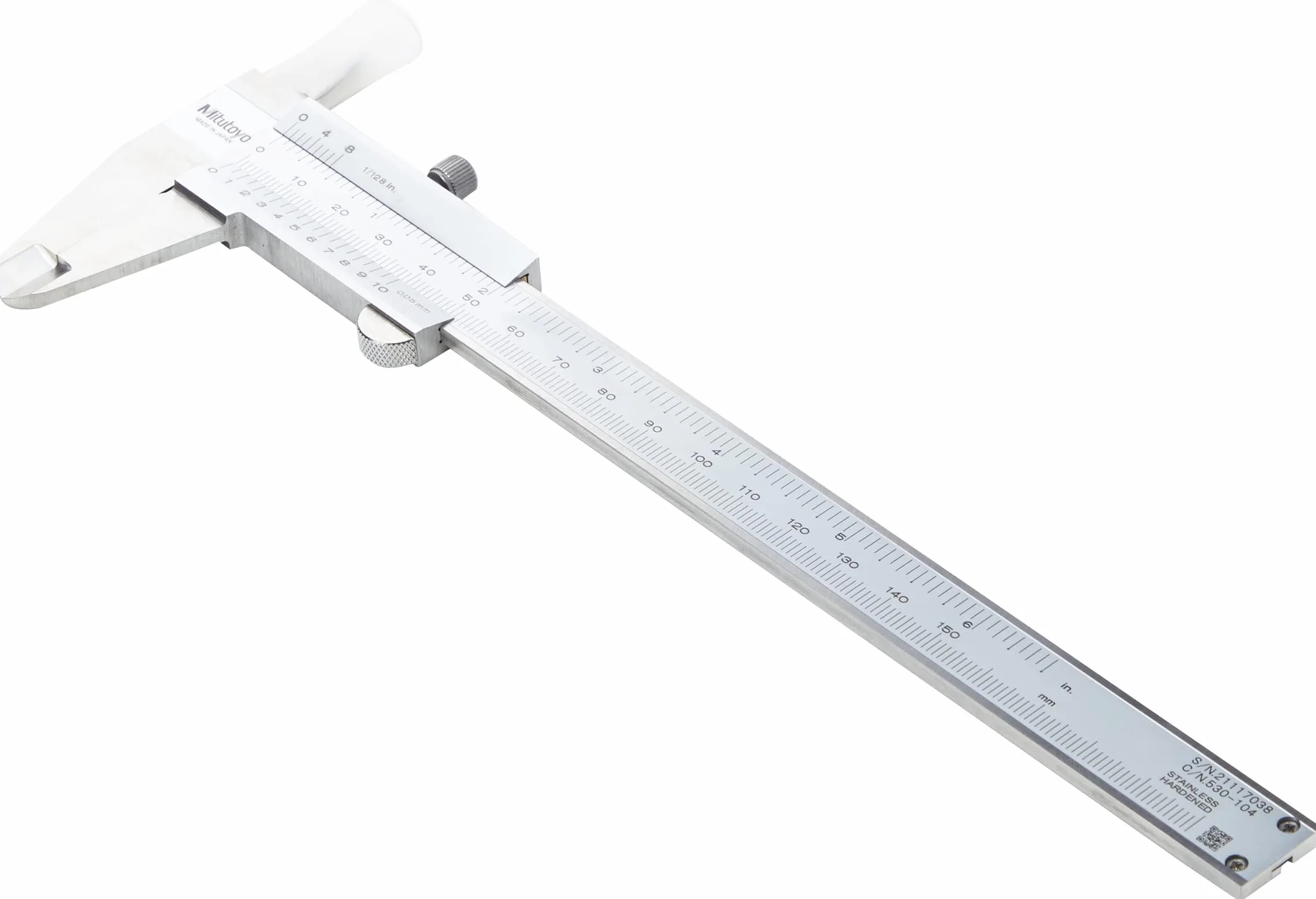 Mitutoyo 530-101 Calibre de precisión DIN 862 0-150 mm 0,05 mm mecánico medidor de profundidad