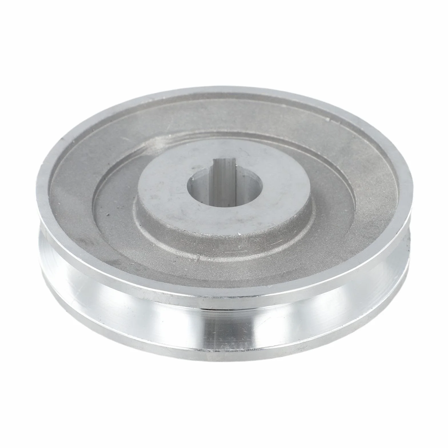 Polea de motor de aluminio tipo A 100 mm 19 mm 24 mm ranura de llave 6 mm 8 mm compatible con compresores