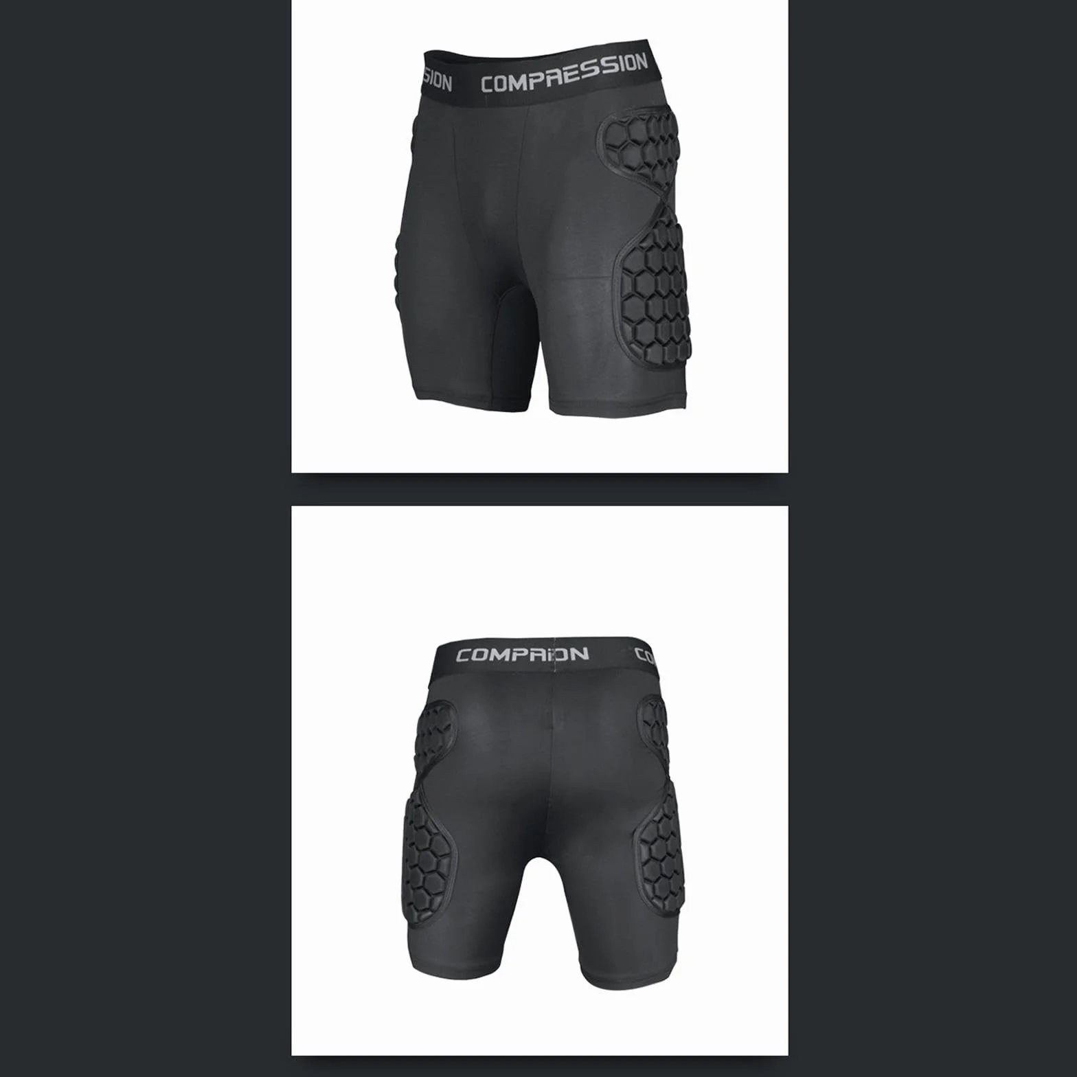Perfeclan Pantalones Cortos de de fútbol con Acolchado de Espuma EVA para Todas Las Estaciones, Protector de Muslos