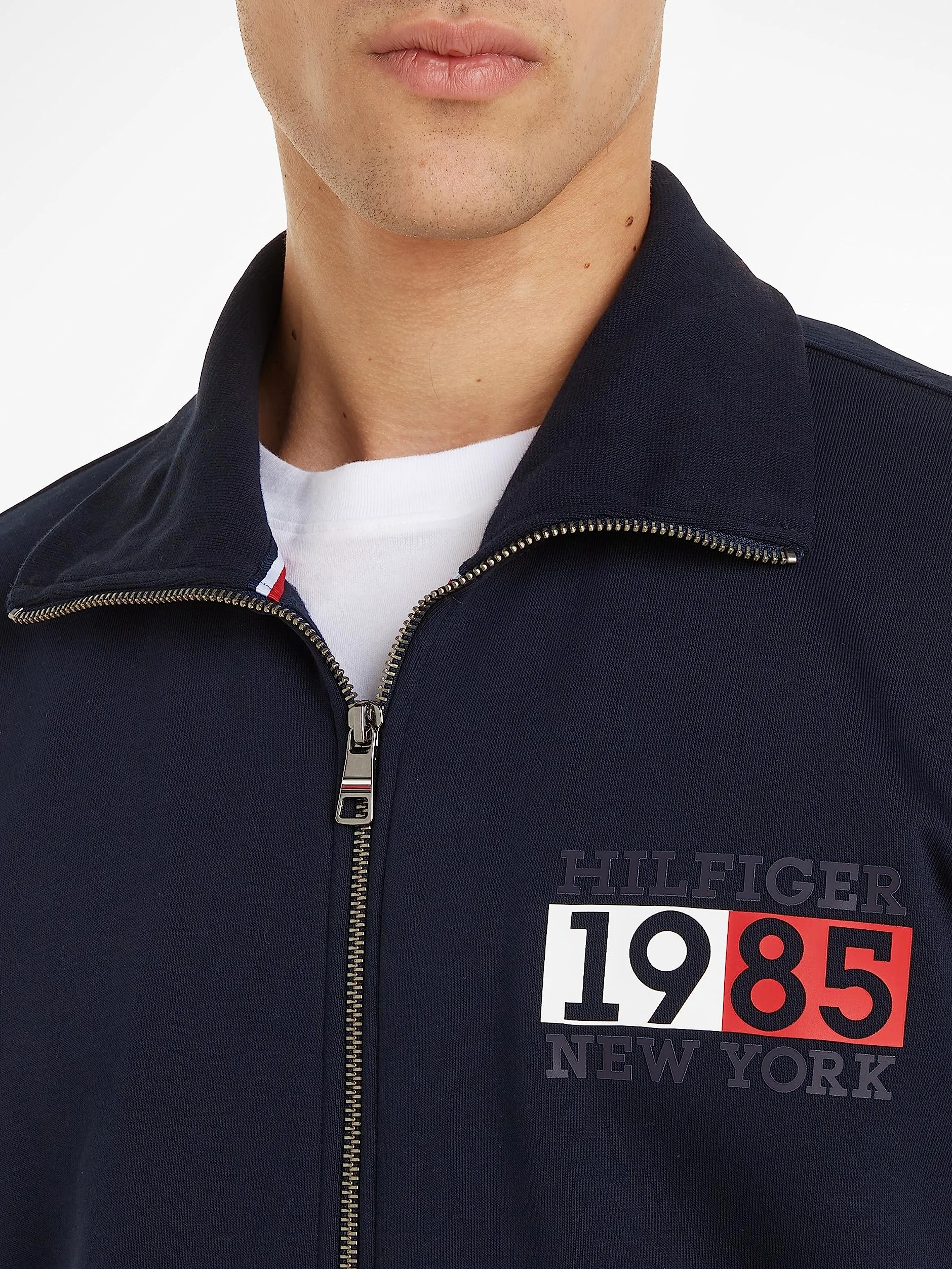 Tommy Hilfiger New York Flag Zip Through Mw0mw32749 Chaquetas con Cierre Pesado Hombre