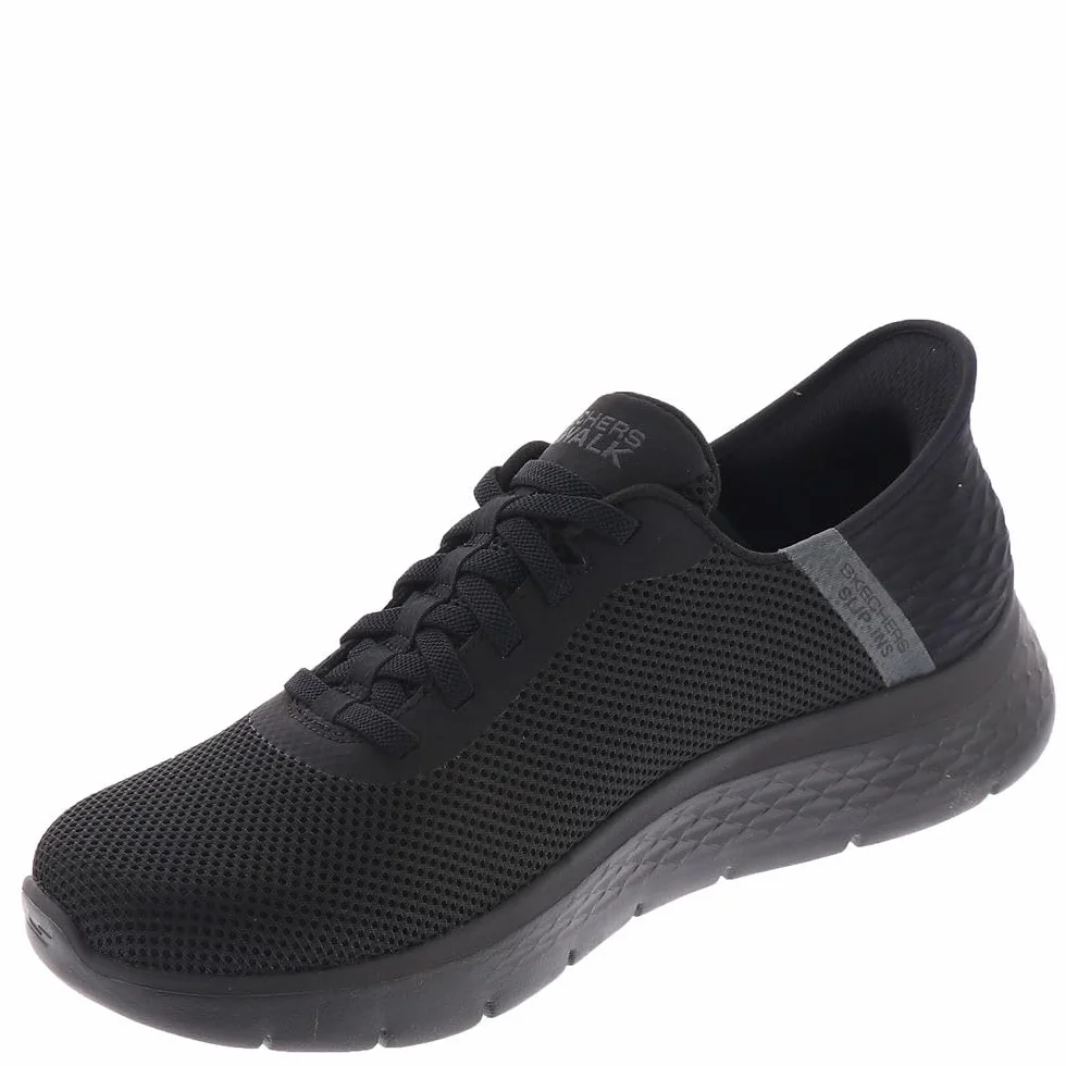 Skechers Slip-INS GO Walk Flex - Zapatos para Hombre, Negro y Negro, 40 EU