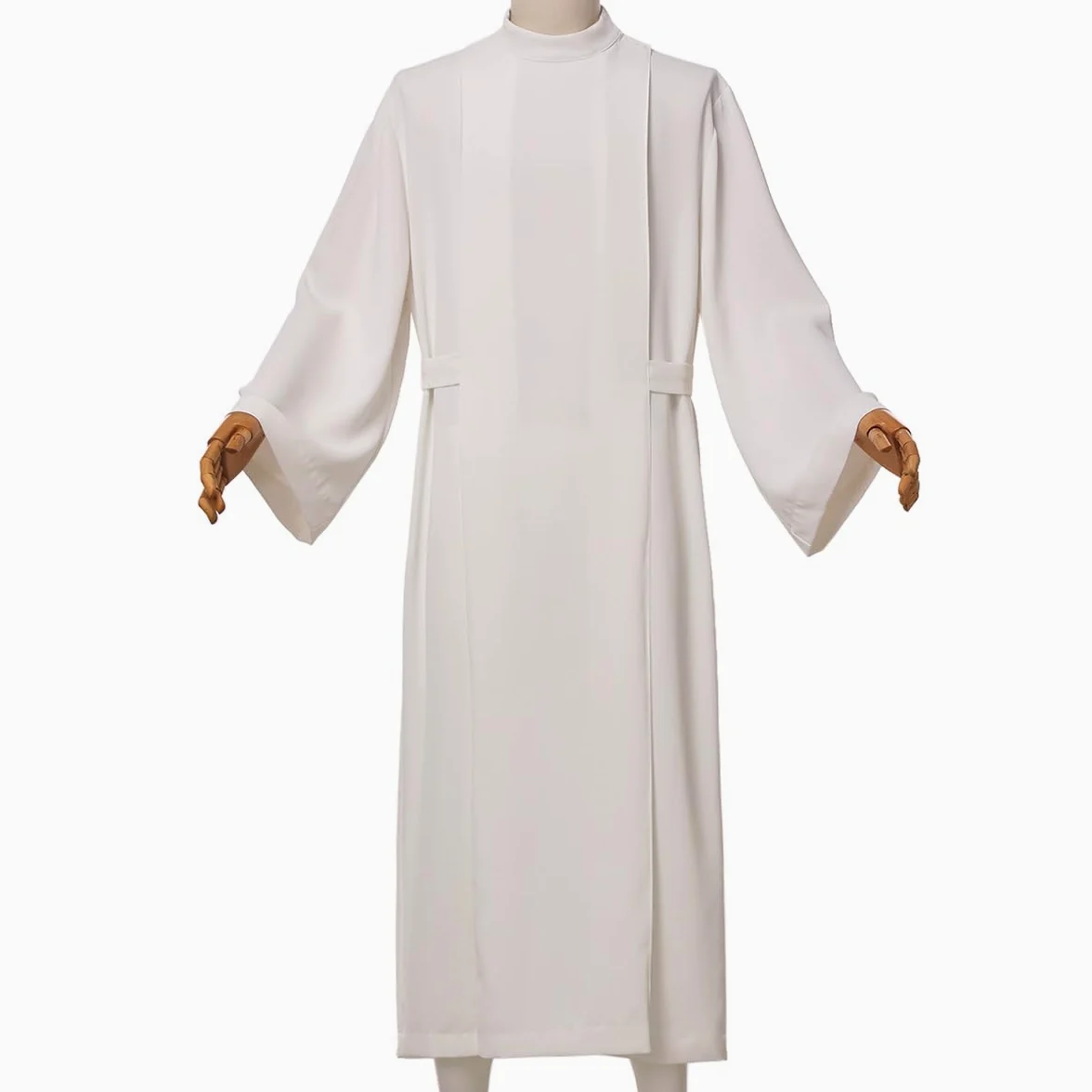 BLESSUME Priest Clergy Alb Chalecos alba con pliegues frontales