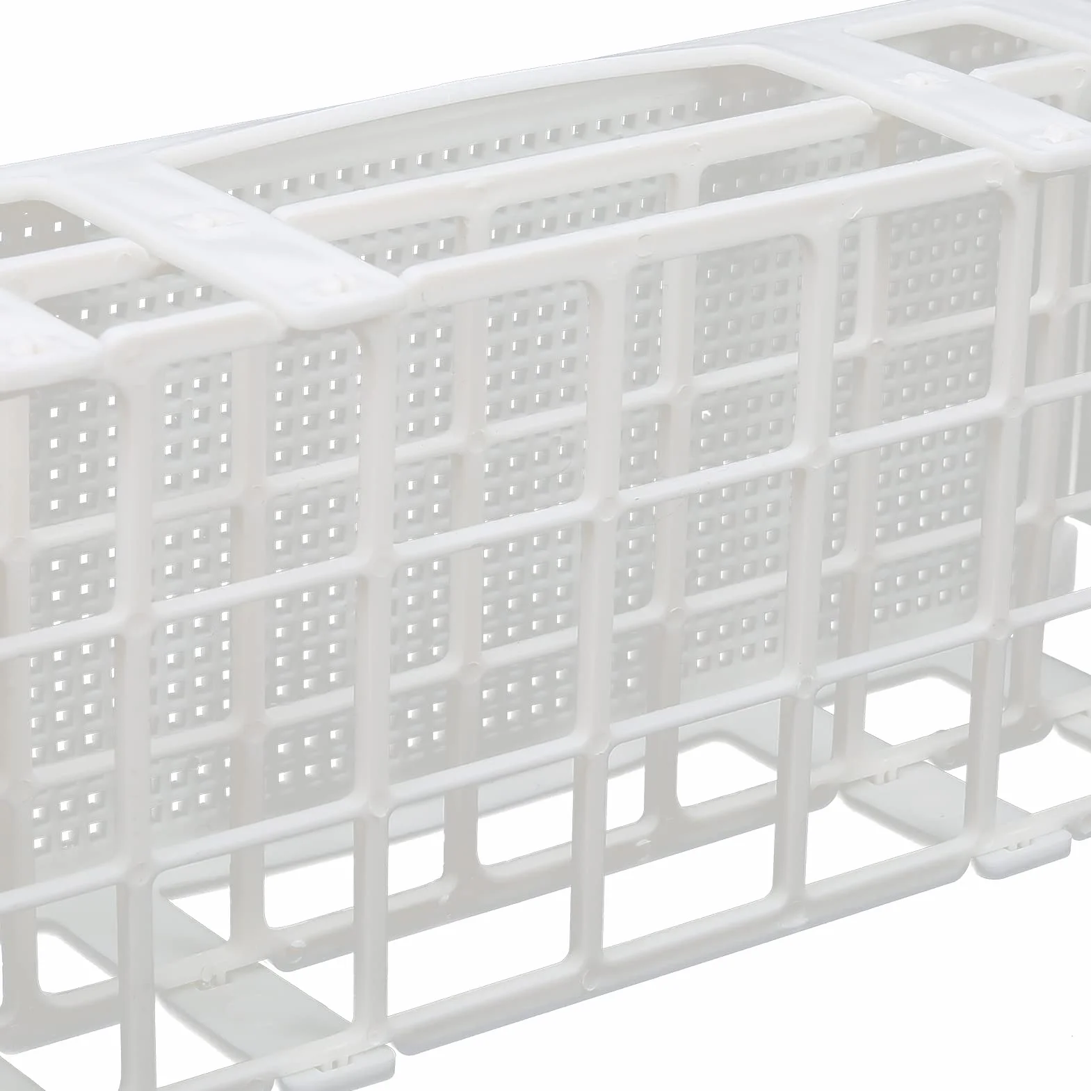 Soporte de Plástico para Tubos de Ensayo, Desmontable, 30mm x 21 Orificios