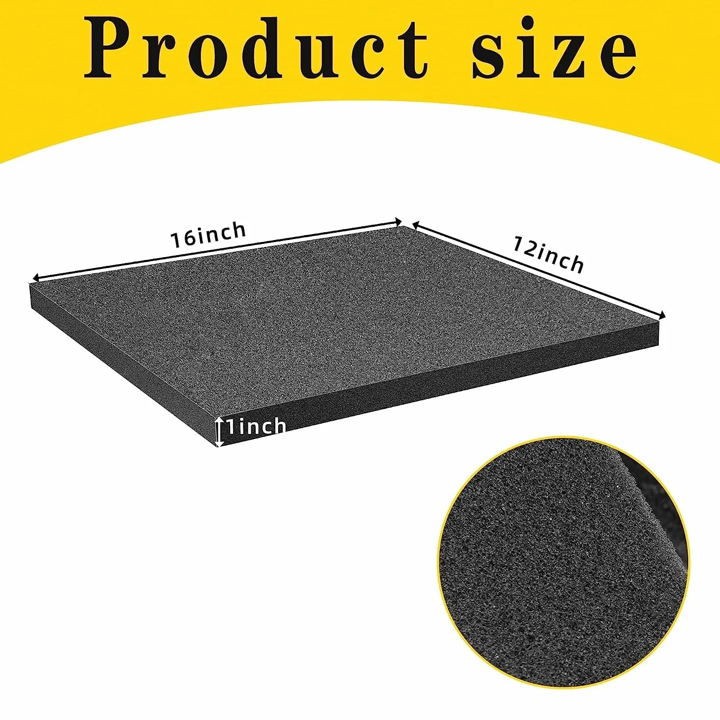 Espuma Maletas 4 Piezas 400 mm x 300 mm x 25 mm para Cajas Herramientas Cortar