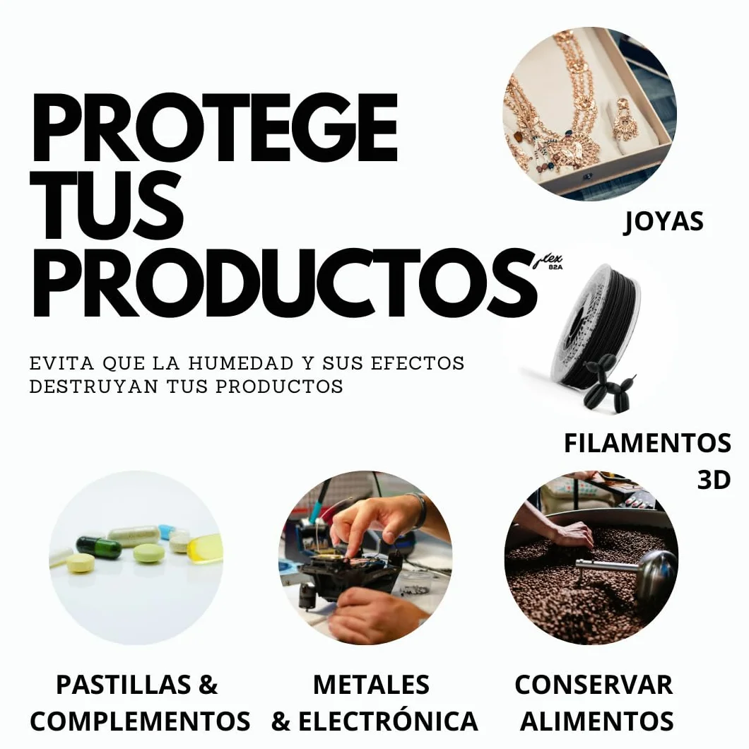 Gel de sílice naranja y blanco 3–5 mm Indicador de saturación Absorbedor de humedad Reutilizable Libre de DMF No tóxico Bolitas desecantes Antihumedad Pack 2 x 1 KG