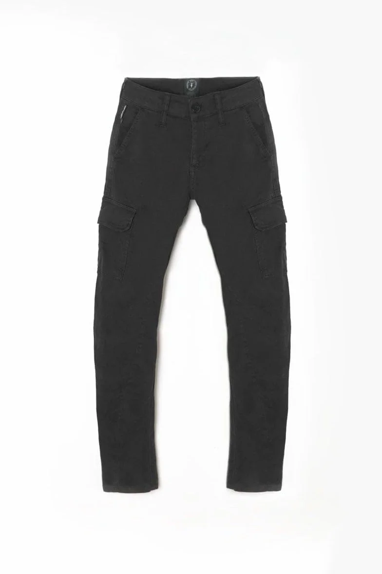 El Tiempo de Cerezas Pantalones Kalvin Tapered Arqueado Negro