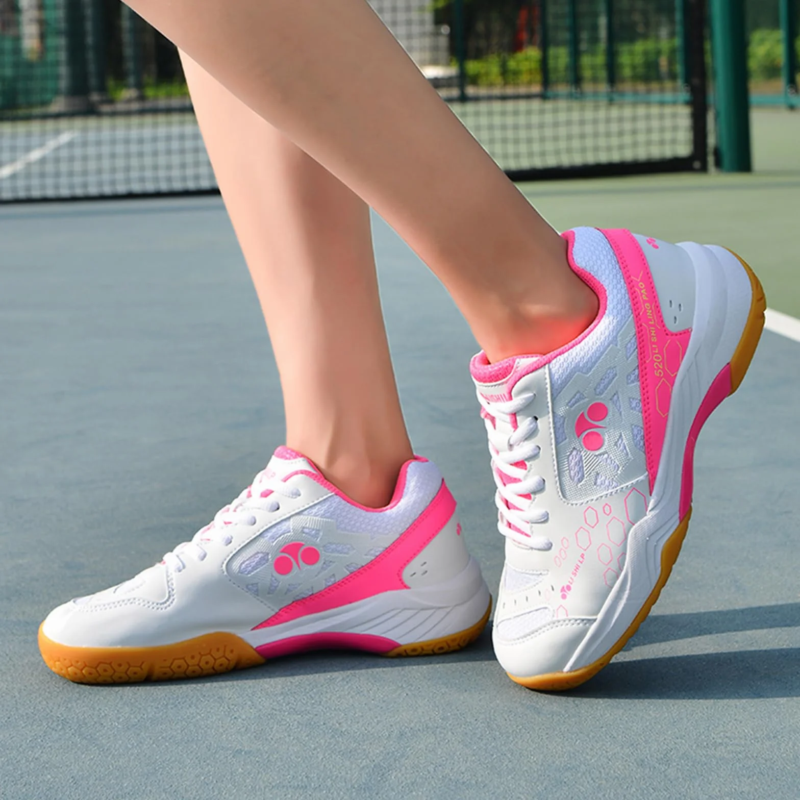 JiuQing Zapatillas De Bádminton para Hombre Y Mujer Zapatillas De Interior Zapatillas Ligeras para Squash Y Voleibol