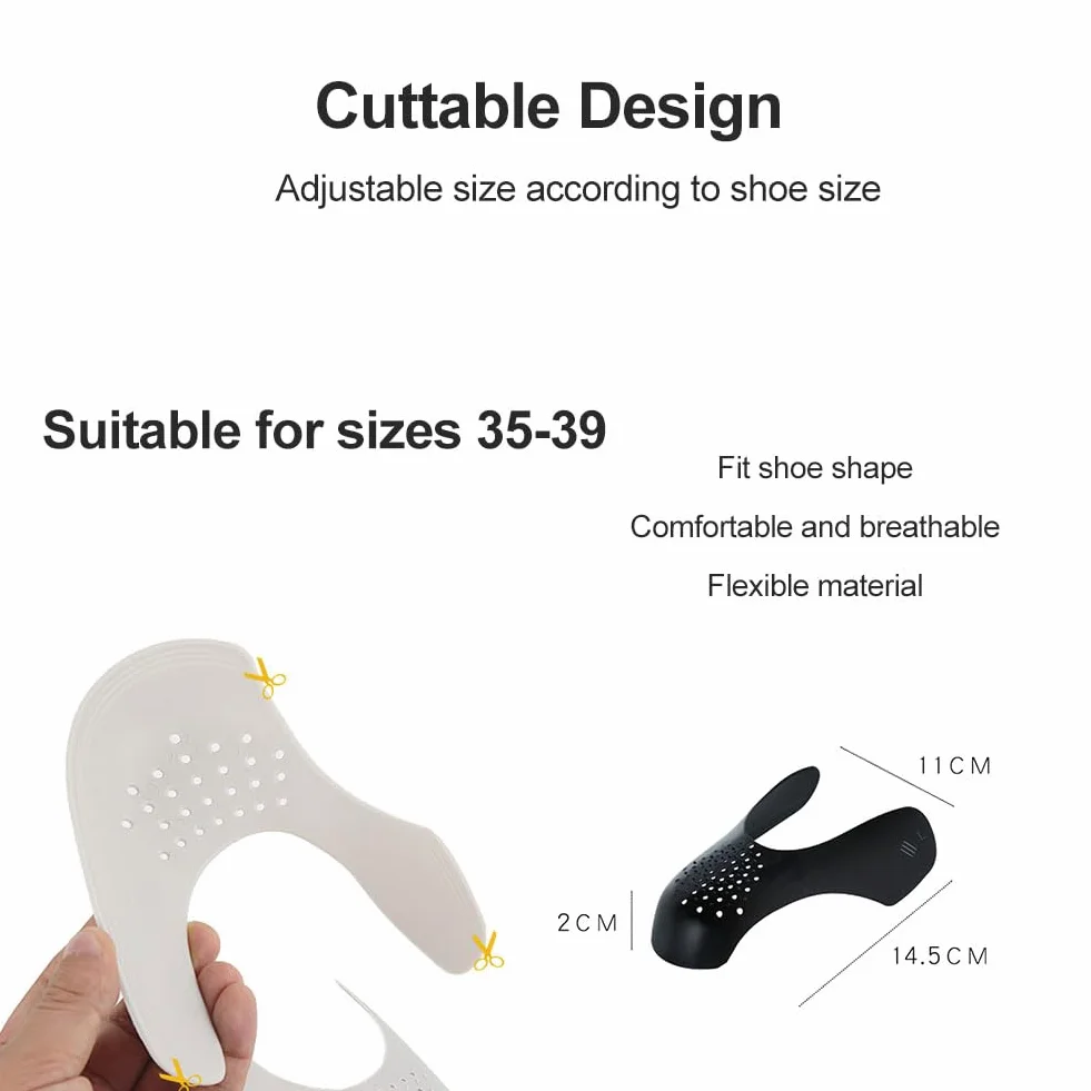 SEMINISMAR Protección antiarrugas para zapatos, protección contra pliegues de zapatos, protección contra pliegues de zapatos, protección contra torceduras, protección contra torceduras, protección