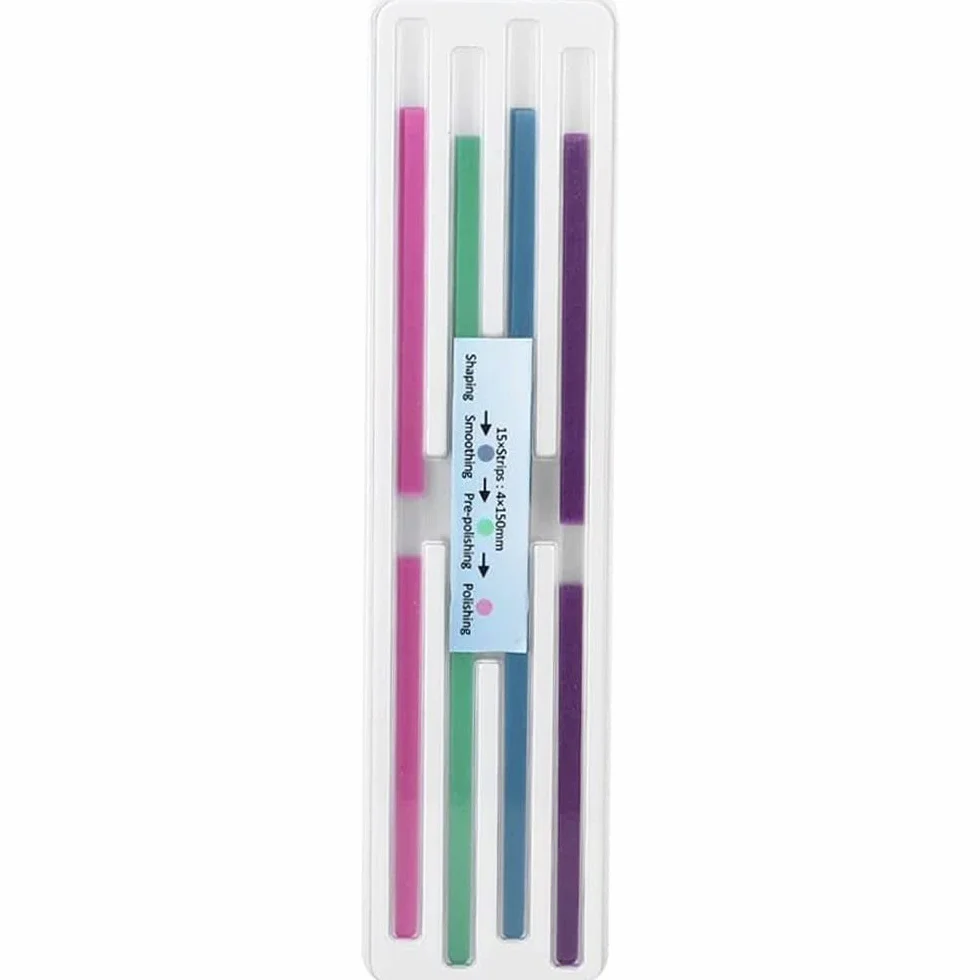 NatureAqua Papel de lija dental 4 mm tiras de pulido interdental 60 unidades