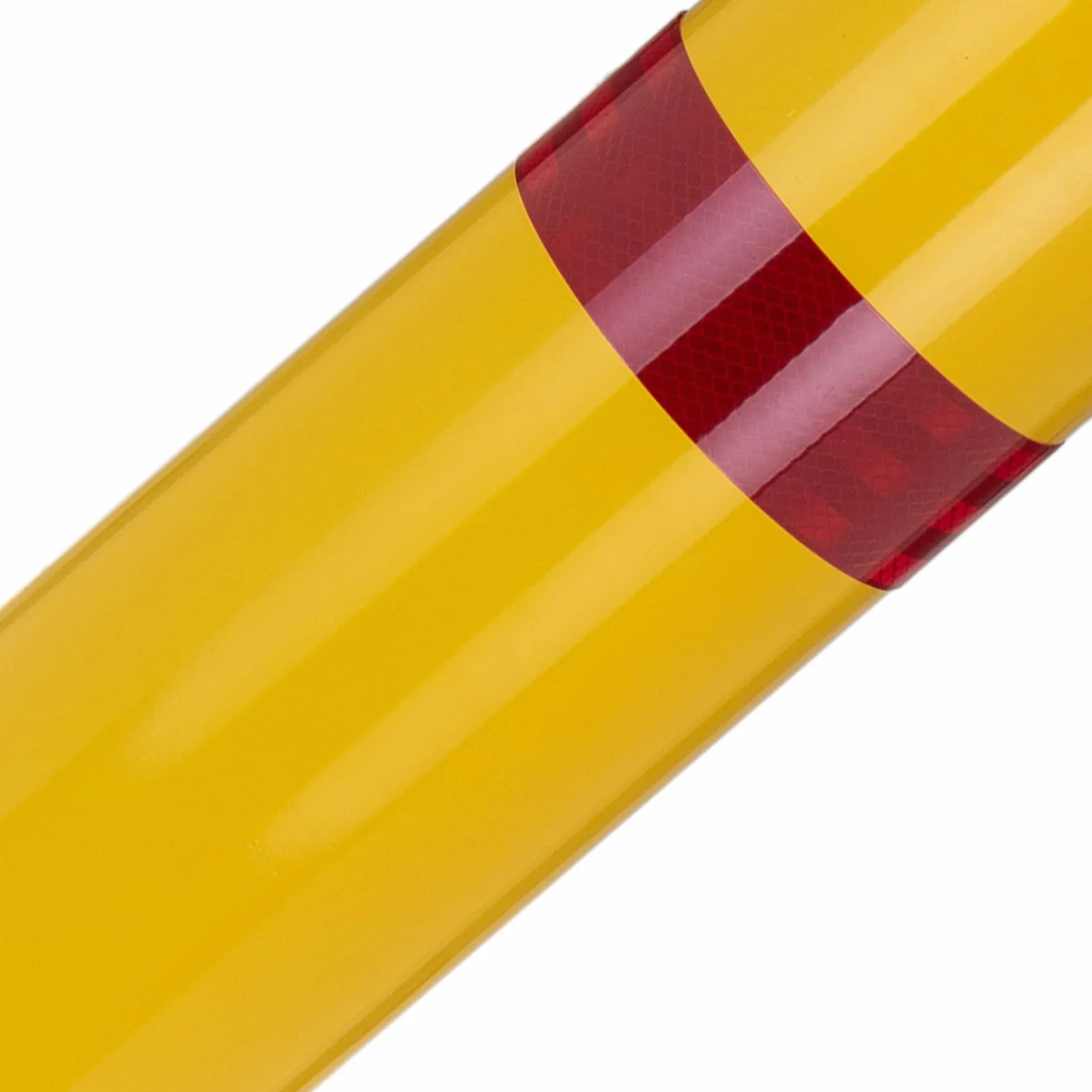 PrimeMatik Pilona bolardo de Acero Amarilla 110 x 960mm