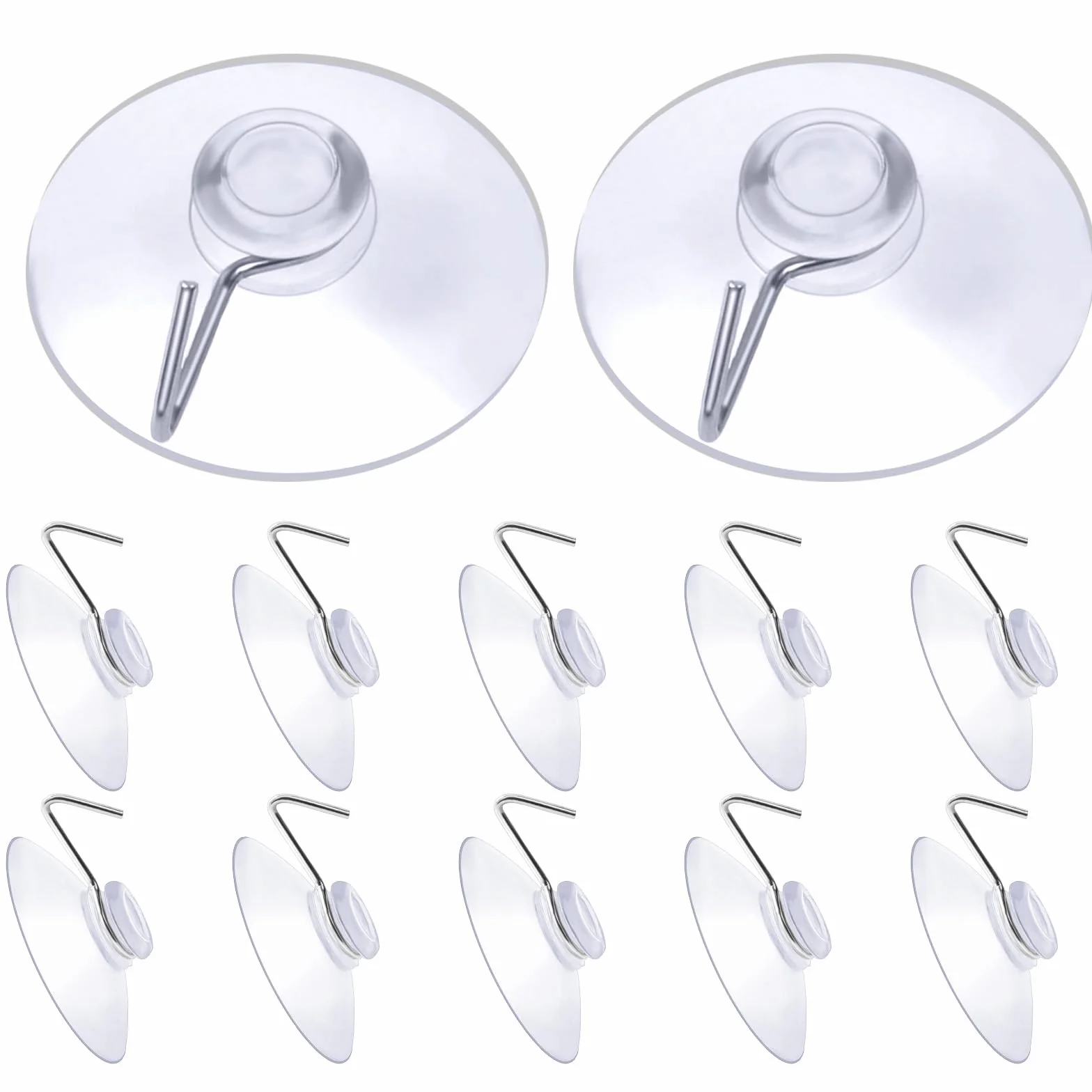 Ventosa de doble cara con M5 rosca, 12 Piezas 20 mm para Baño, Armario, Ventana