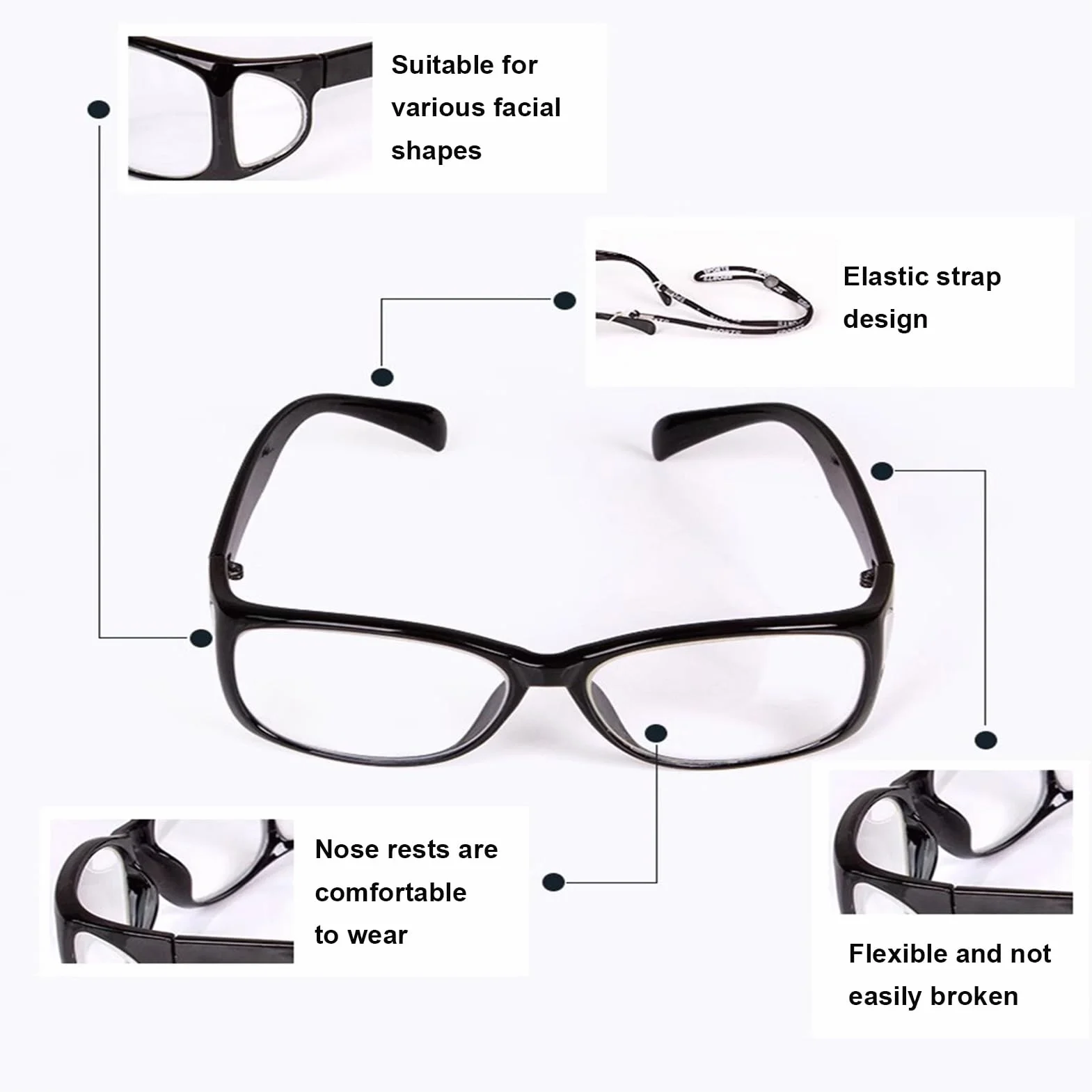 Delantal de Plomo Gafas Protectoras de Rayos X 0,75 MmPb Para Adultos Hospitales Radiógrafos