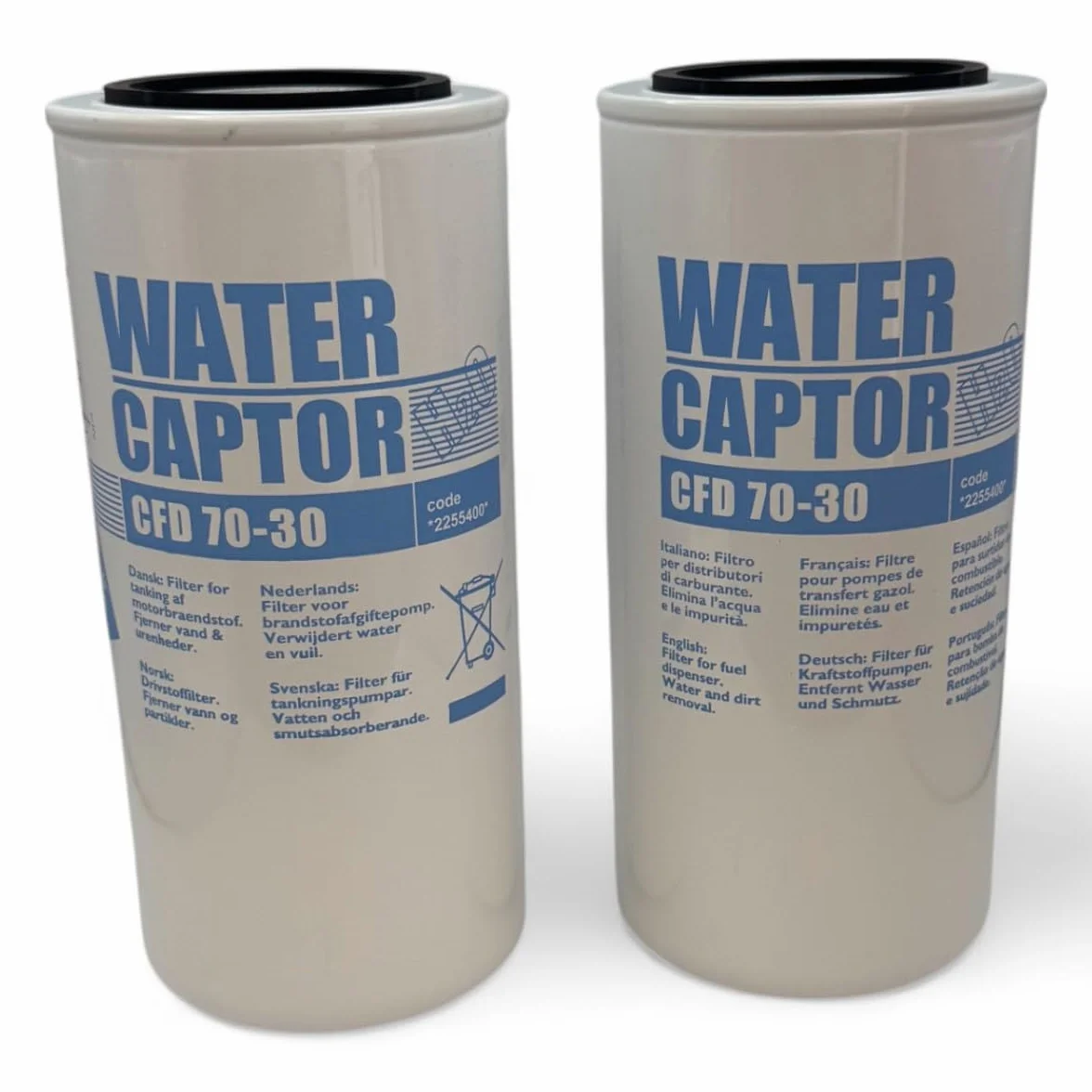 PIUSI Filtro Cartucho Recambio Water Captor 70 L/min 1"-12 UNF Micron 30