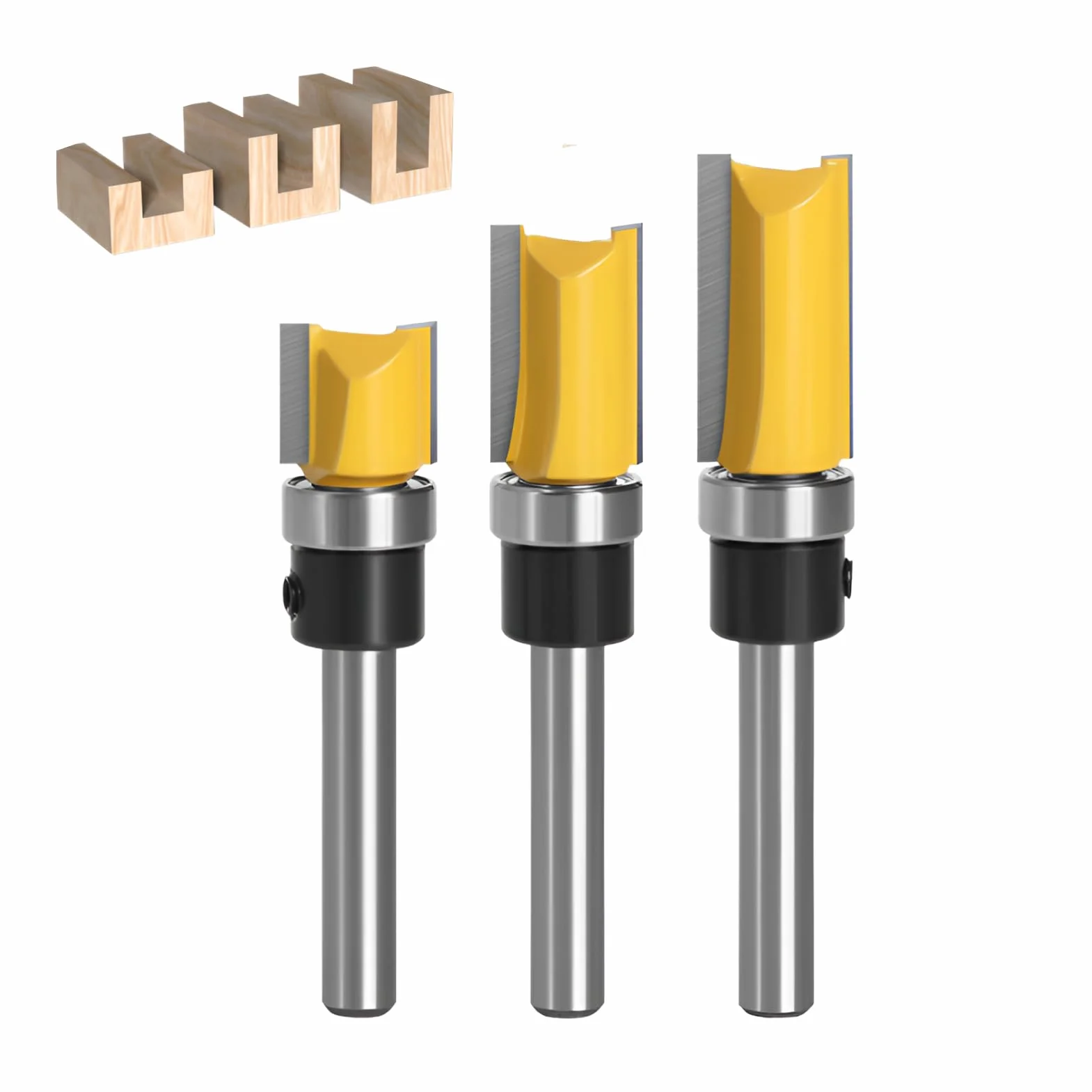 Fresa Copiadora 6mm 3pcs para Madera