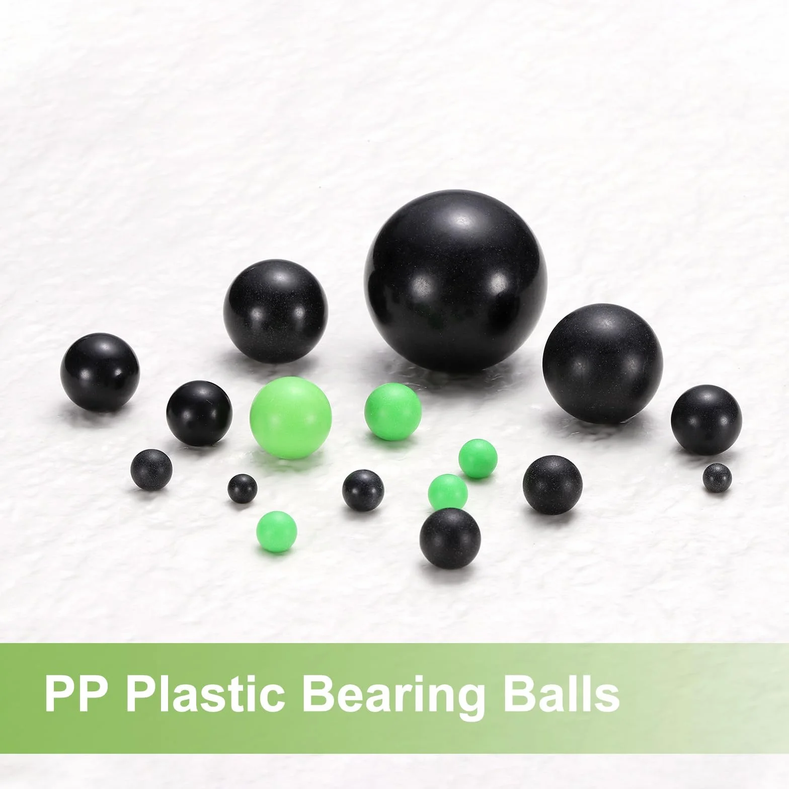 Bolas De Cojinete De Plástico POM 30mm, Plástico Macizas, Precisión G2, Negro