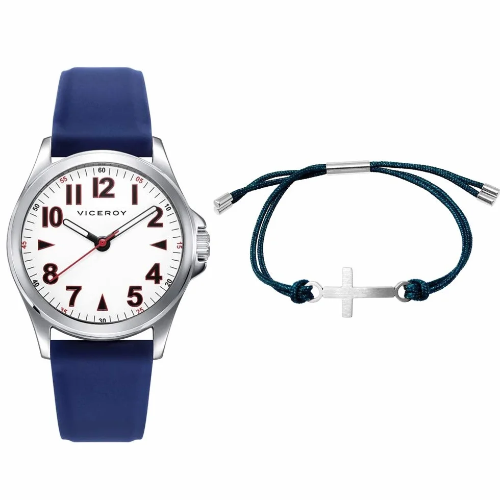 Reloj Viceroy Niño Pack 42397-04 + Pulsera Cruz