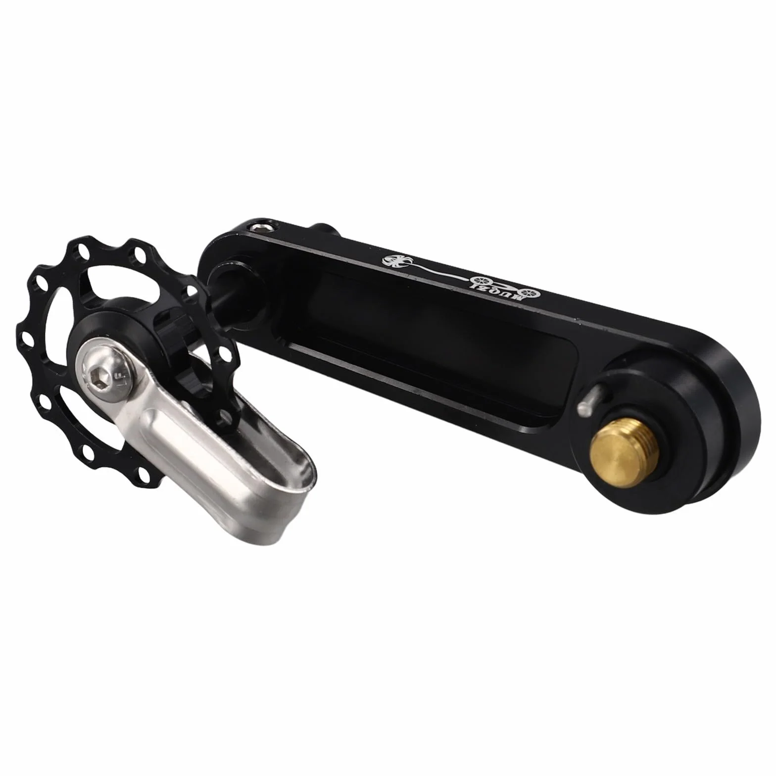 Tensor de cadena de bicicleta MTB Oniissy, adaptador de guía de cadena de una sola velocidad, tensor de rodillo mejorado (negro)