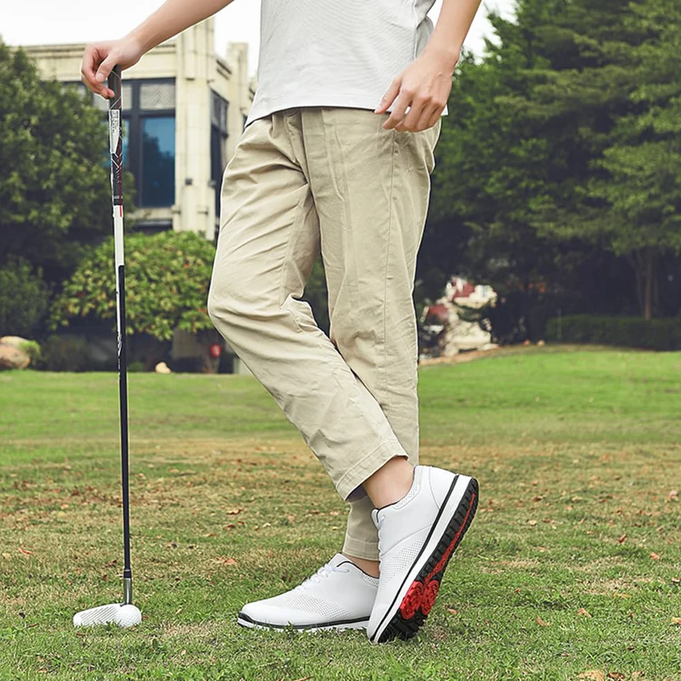 Zapatos de Golf Sin Clavos Transpirables Al Aire Libre para Hombres para Hombres y Mujeres