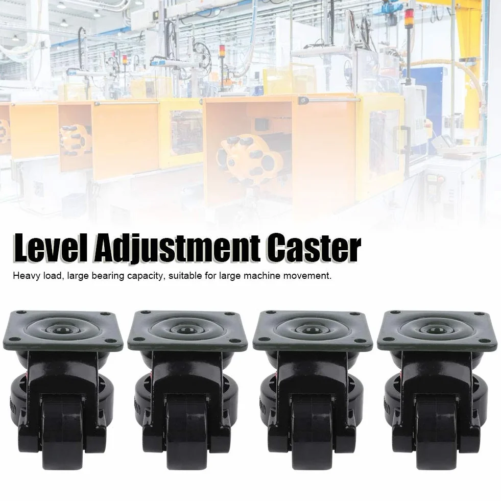 Ruedas Niveladoras GD-60F Bagima 4 Uds. Rueda de Ajuste de Nivel Industrial de Servicio Pesado 21x16x9
