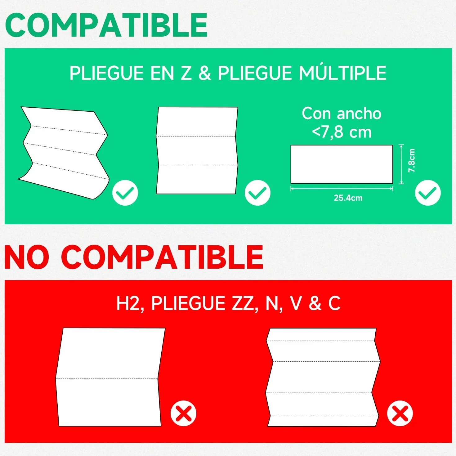 AIKE Dispensador Papel Secamano Pared 200+ Hojas Pliegue Z Toallas Multifold 25.4x7.8 cm Negro AK5102