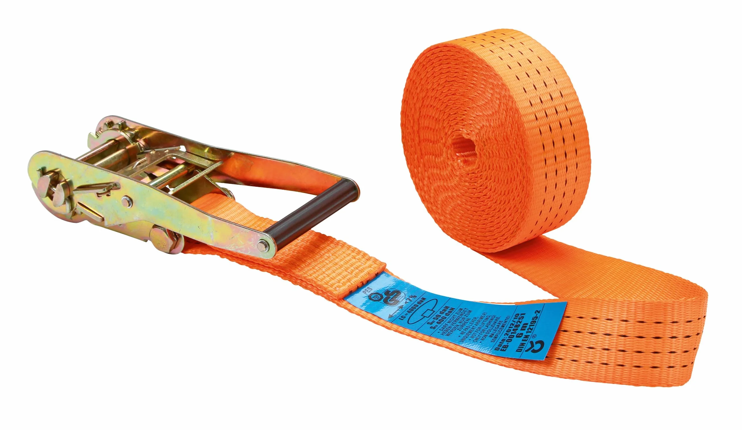 Kerbl Correa de Amarre 50 mm x 6 m 2000-4000 kg Naranja
