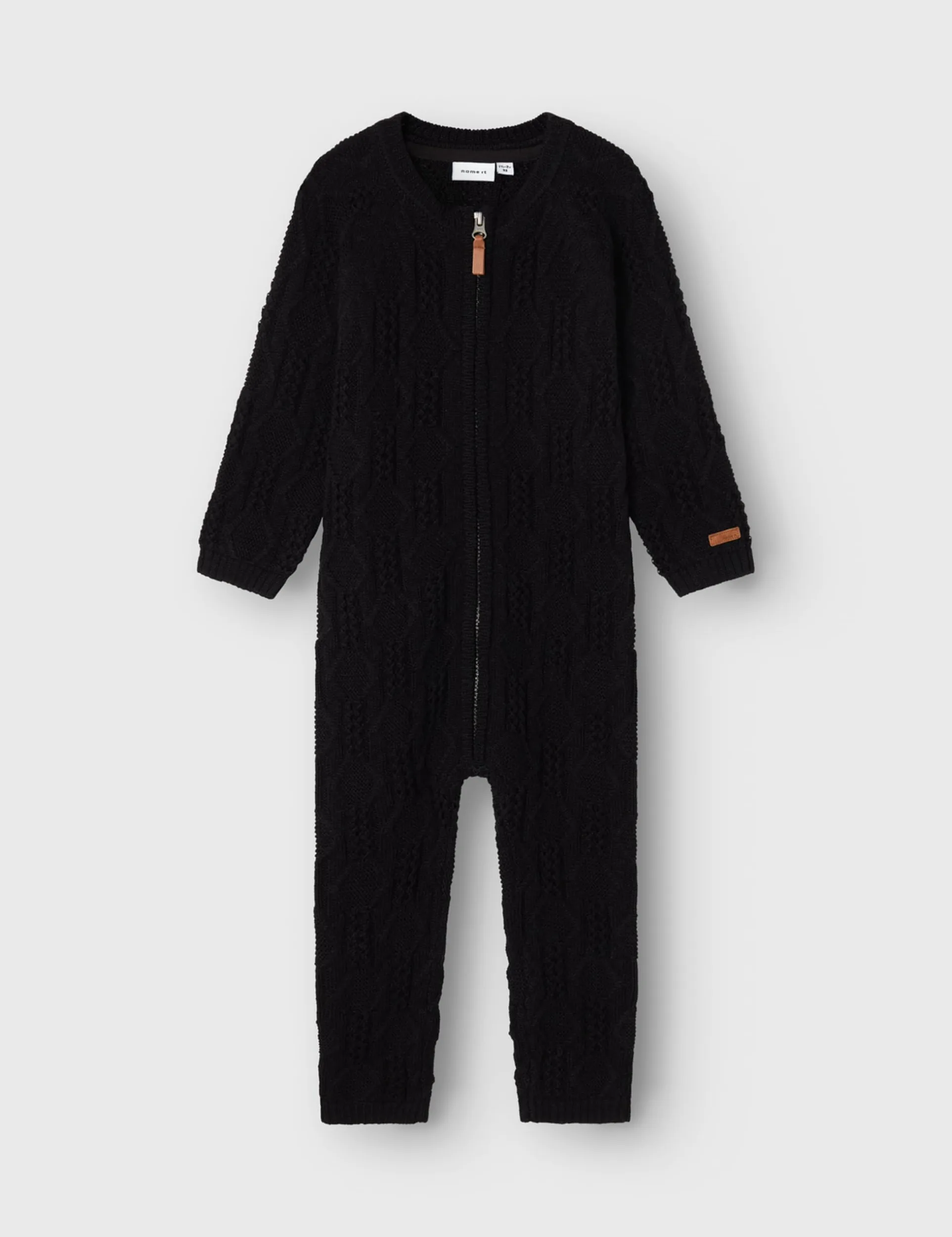 NAME IT Nmmwrilla Wool LS Knit Suit para Niños