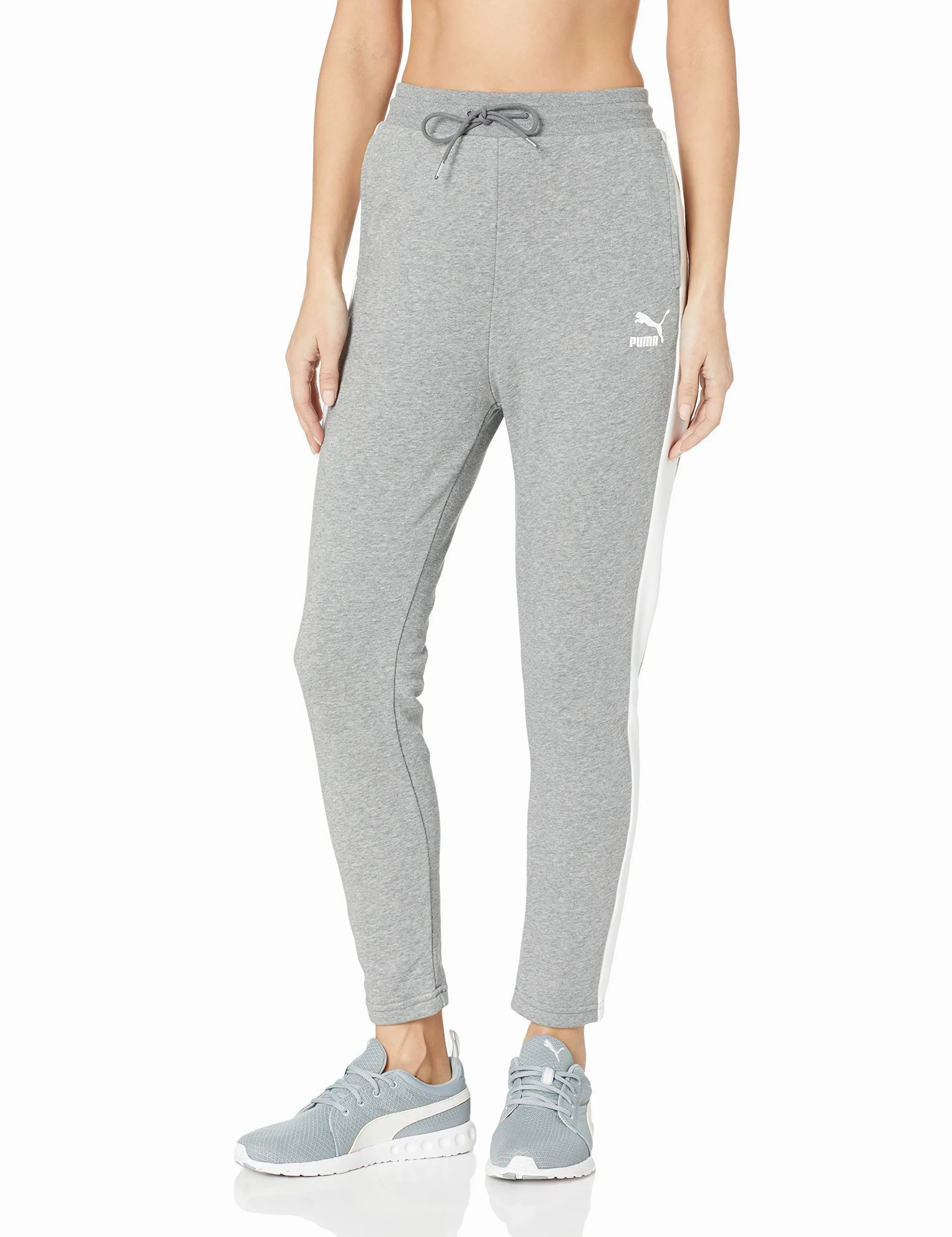 PUMA Pantalones de chándal Classics T7 para mujer - gris - Medium