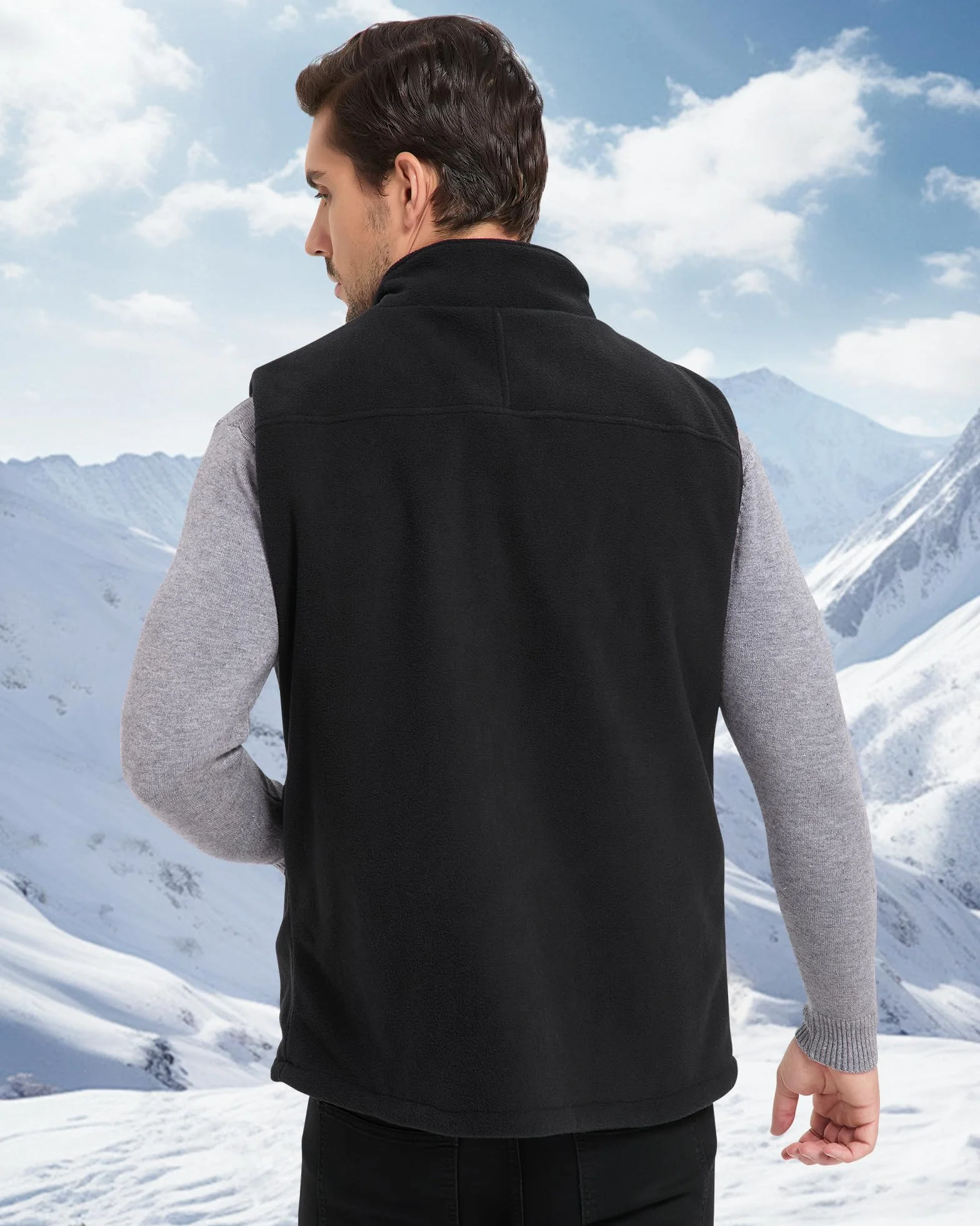 Chaleco Calefactable Hombre, Chalecos Calefactables Hombre,Forro Polar Chaqueta Calefactable Hombre,Chaleco Termico Electrico Con Bateria 10000mAh,Ligero Trabajo Al Aire Libre,Senderismo, Pesca
