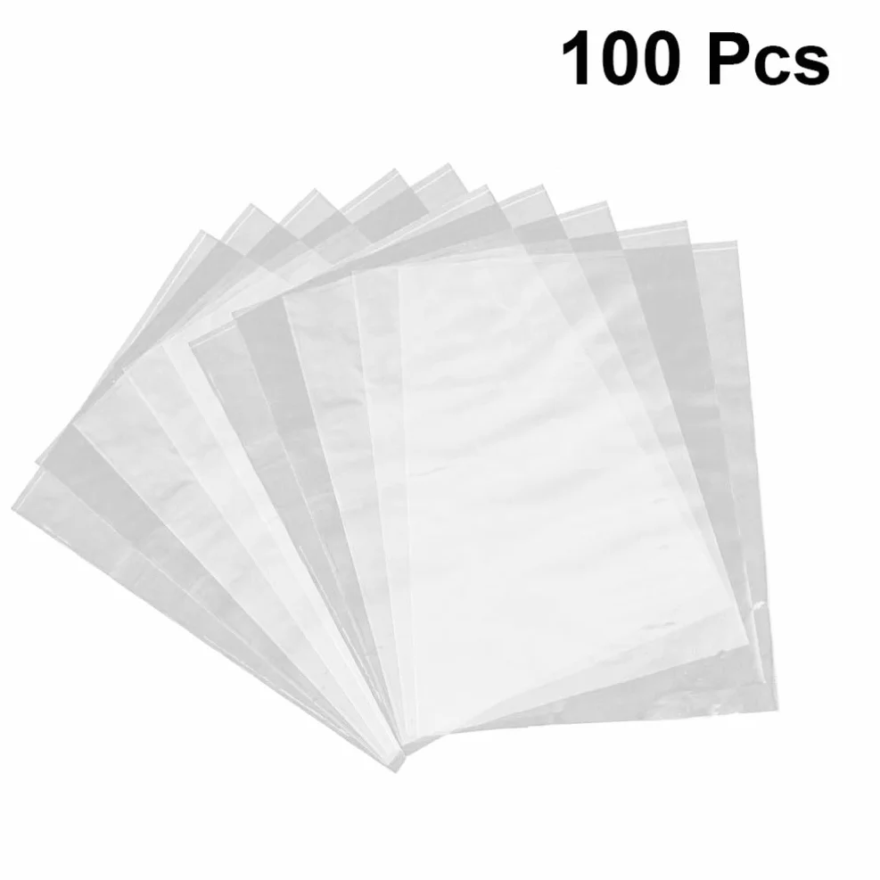 HEALLILY Bolsas Retráctiles Transparentes PVC 100 Unidades 9.84x11.11 Pulgadas Envoltura Termoretráctil