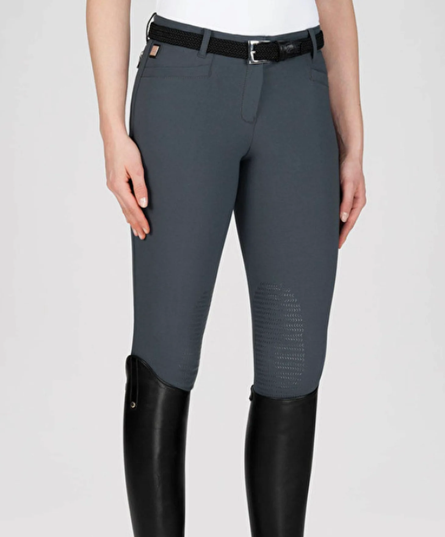 Equiline Ash Grey 42 - Pantalones de equitación para mujer