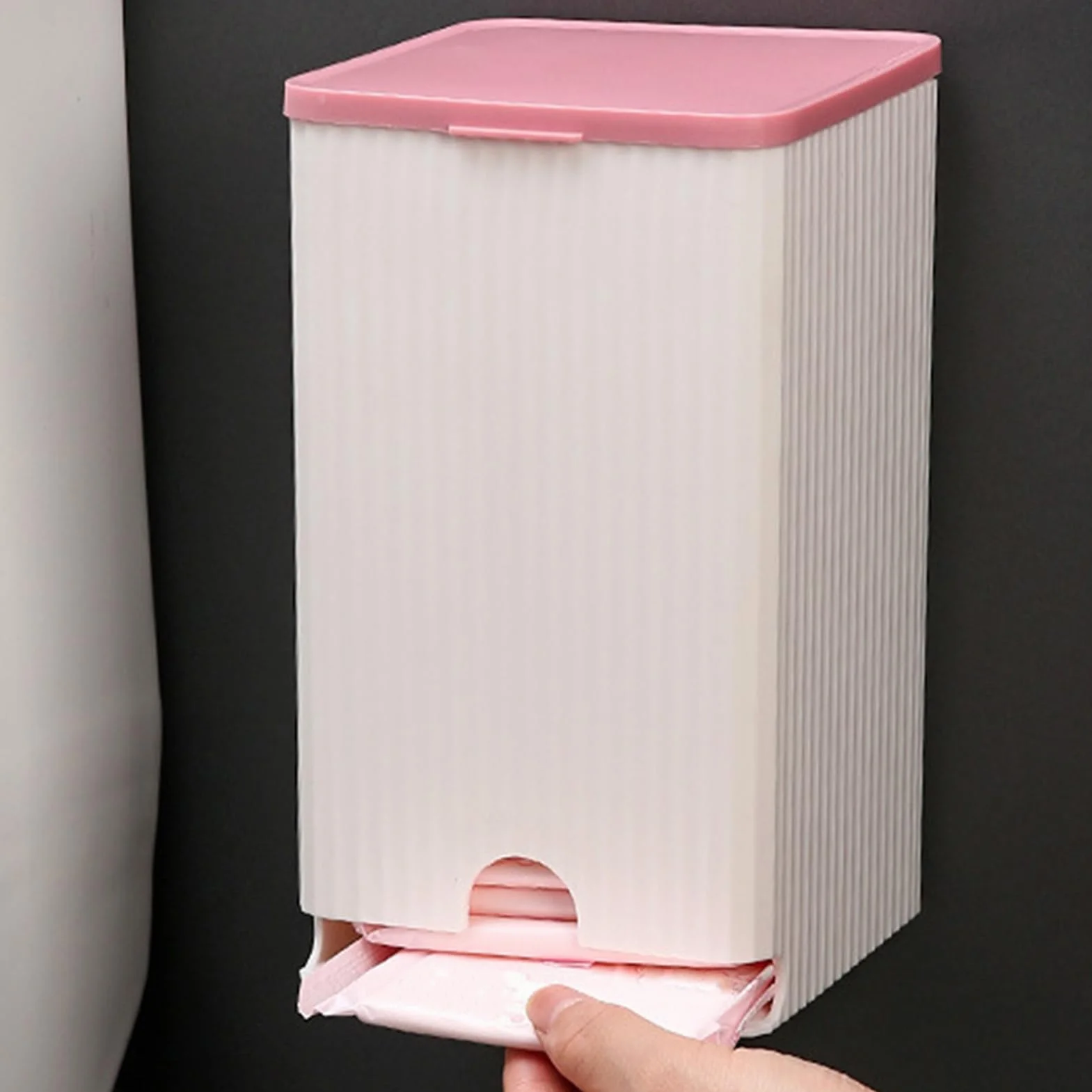 Organizadora Antihumedad Compacta PP 19.5x11.5x11.5cm para Productos Femeninos Papel Higiénico Toallas Sanitarias