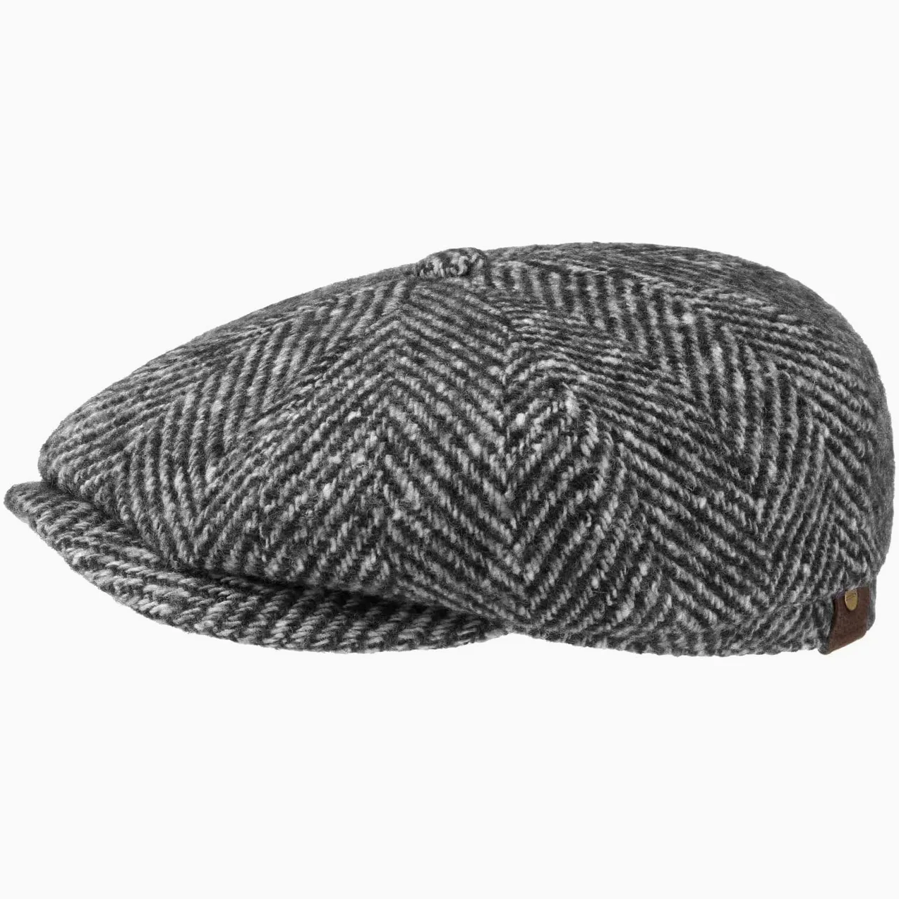 Stetson Gorra Chata Hatteras - Gorra con Visera Mujer/Hombre - 100% Lana Virgen - Gorra Plana con Forro de algodón - Gorra de Lana otoño/Invierno