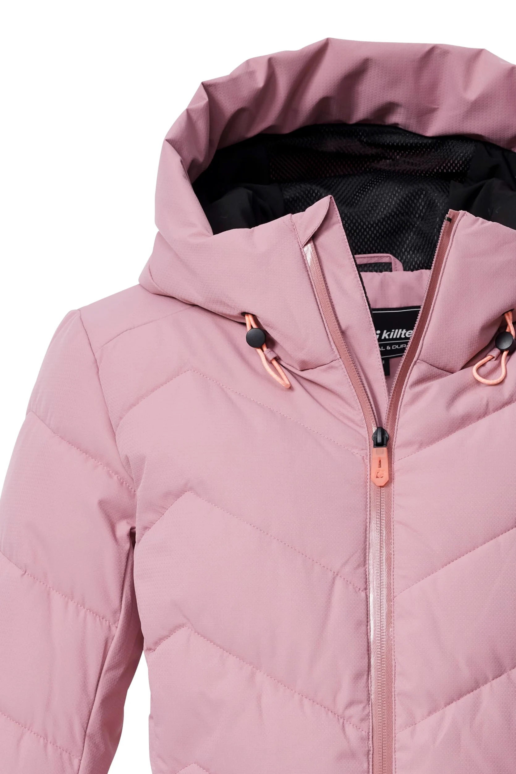 Killtec Ksw 31 Wmn Ski Qltd Jckt Chaqueta de esquí/chaqueta acolchada/chaqueta funcional con aspecto de plumón, capucha y protección contra la nieve Mujer