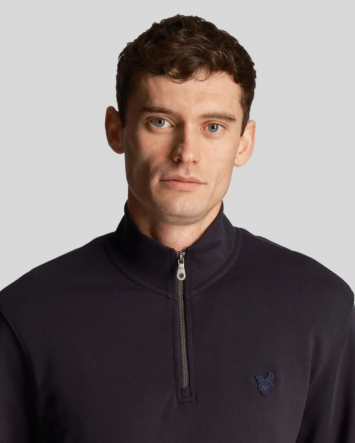 Lyle & Scott Tonal Eagle - Sudadera con cremallera para hombre