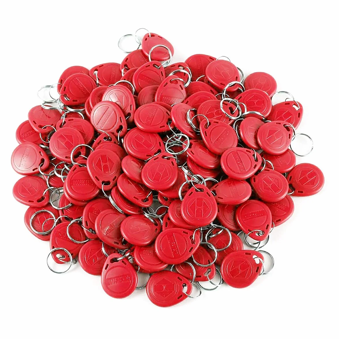 LUCINE 100pcs RFID Keyfobs 125KHz TK4100/EM4100 Tarjeta de identificación de proximidad para control de acceso