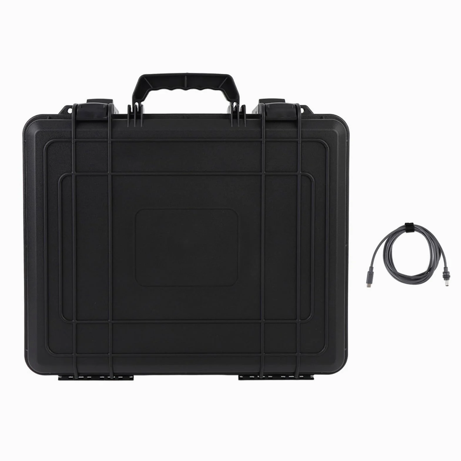 Caja de Transporte Satelital, Caja de Almacenamiento de Platos Satelitales Corta con Precisión el Cable de Alimentación de Eva Foam con Espuma con USB C a CC para RV