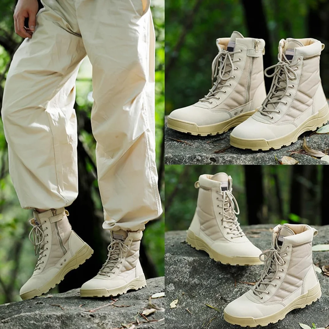 Harssidanzar Invierno Mujeres Botas de Nieve Antideslizante Caliente Botas Tácticas RL026EU