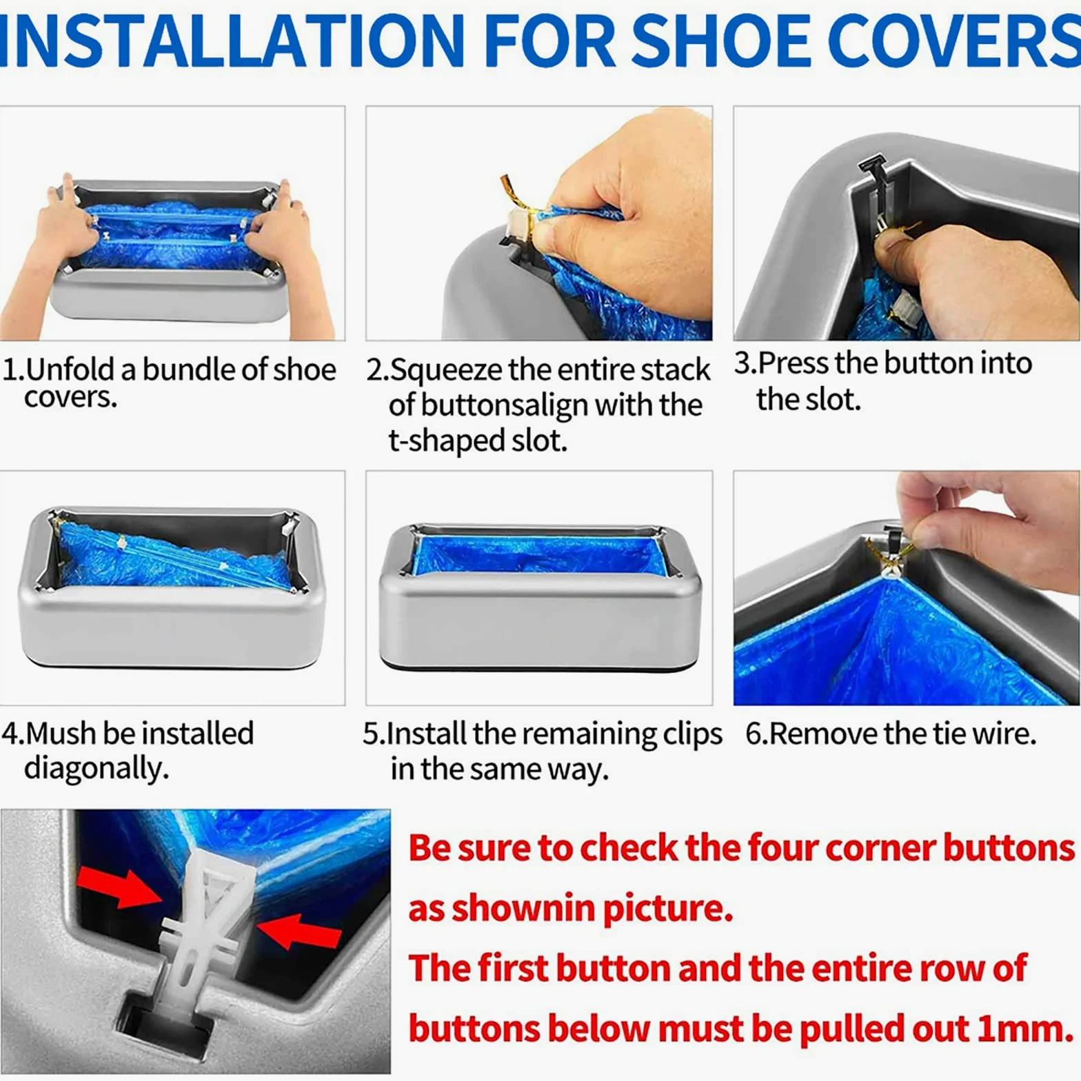 Dispensador automático de fundas desechables para zapatos con 200 cubrezapatos de plástico desechables, funda portátil para zapatos para el hogar, negocios y oficina