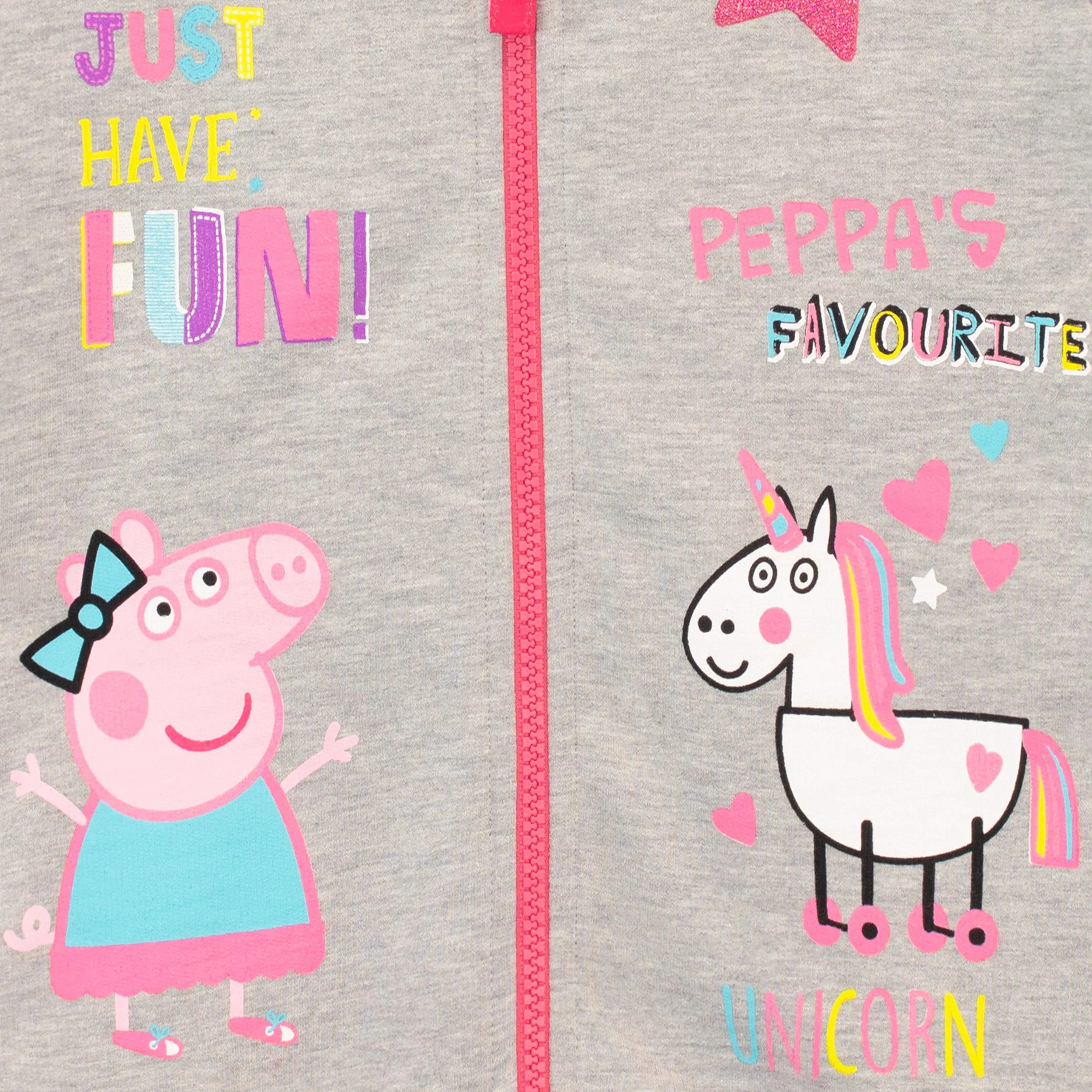 Peppa Pig Conjunto de Sudadera con capucha y leggings para Niñas Unicornio Multicolor 2-3 Años